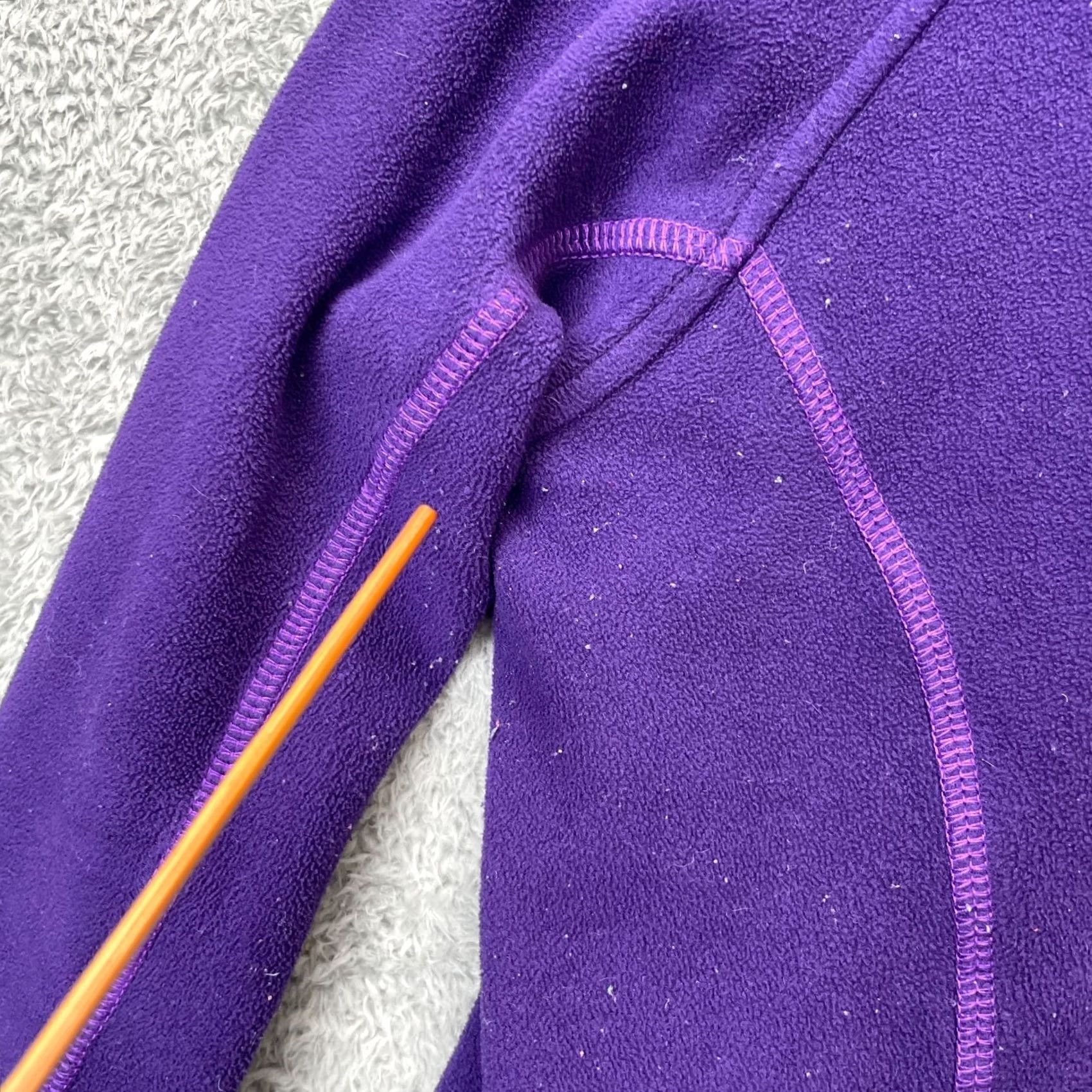 Mountain Hardwear Mountain Hardwear Purple Fleece Sweatshirt Womens XS Mock Neck Half Zip Size XS / US 0-2 / IT 36-38 - 5 Thumbnail