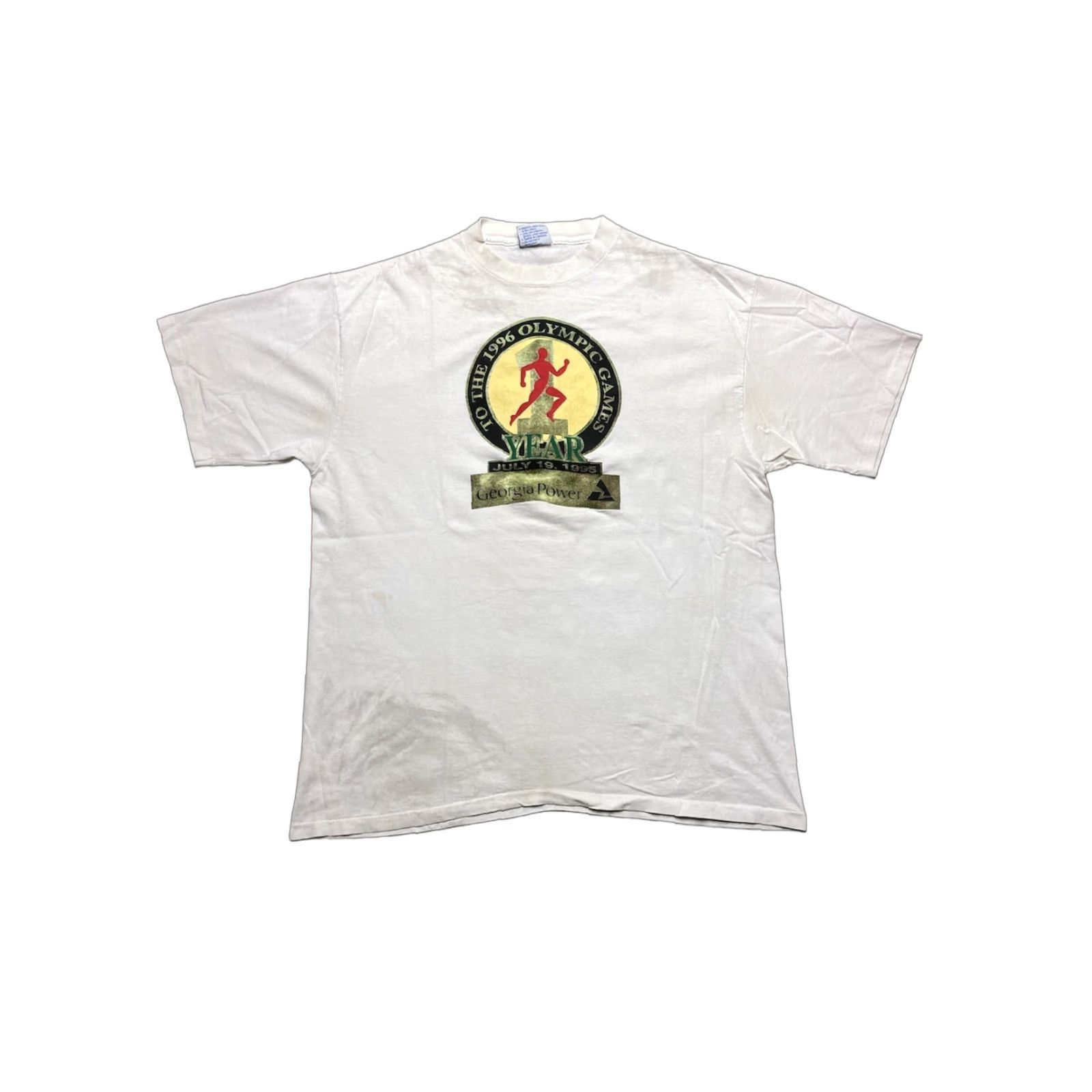 Vintage VINTAGE 1996 Olympics t shirt Atlanta Georgia 90s single stitch adult XL Size US XL / EU 56 / 4 - 1 Thumbnail