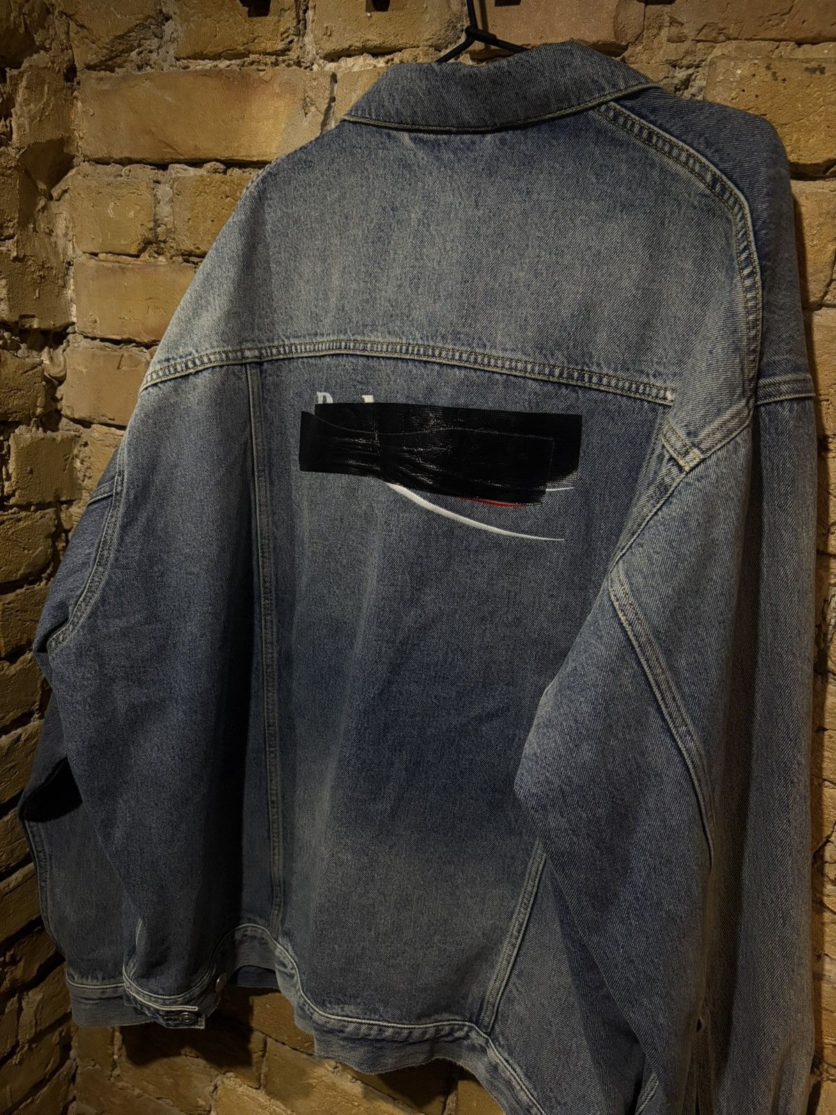 Balenciaga balenciaga campaign gaffer denim jacket Size US L / EU 52-54 / 3 - 3 Thumbnail