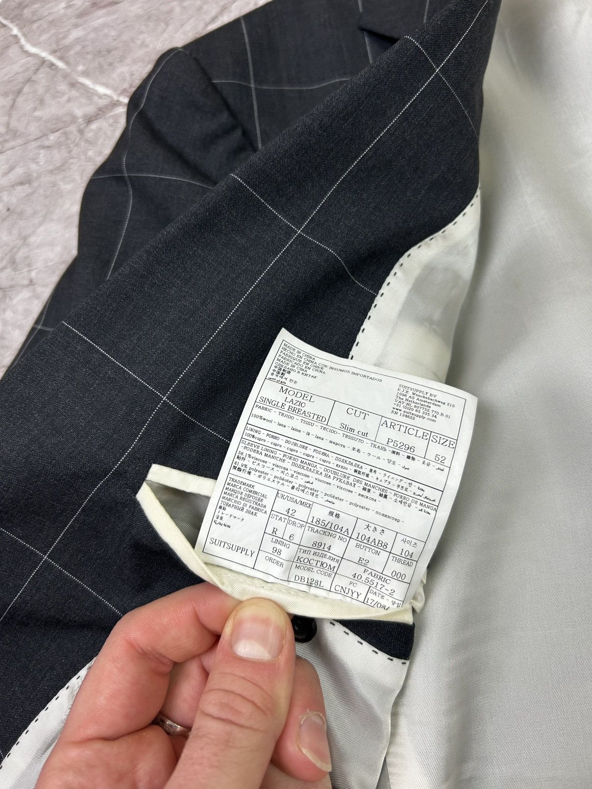 Designer × Suitsupply SUITSUPPLY Blazer Jacket Size 52 Size 52R - 9 Thumbnail
