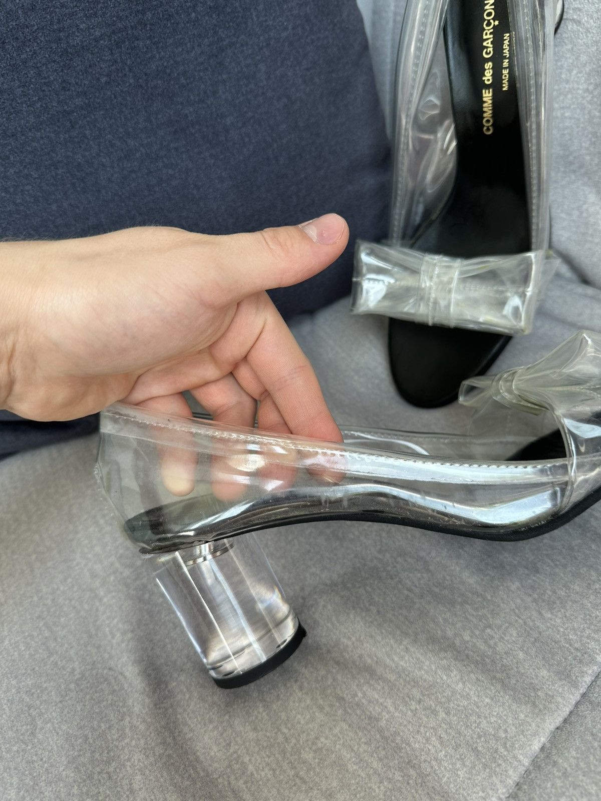 Comme des Garcons Comme Des Garcons Transparent Heels Size US 10.5 / IT 40.5 - 11 Thumbnail
