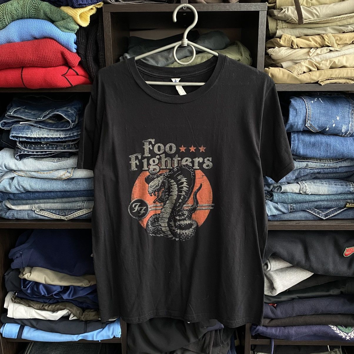 Band Tees Vintage Foo Fighters Big Graphic Logo rock band rare tee Size US M / EU 48-50 / 2 - 1 Thumbnail