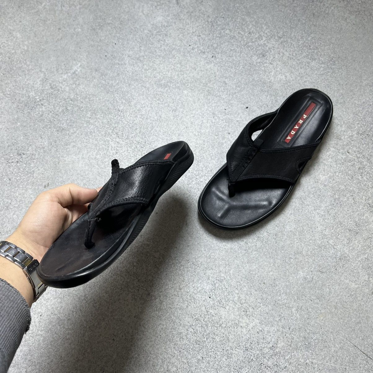 Prada Prada Slides Black Size US 6 / EU 39 - 3 Thumbnail
