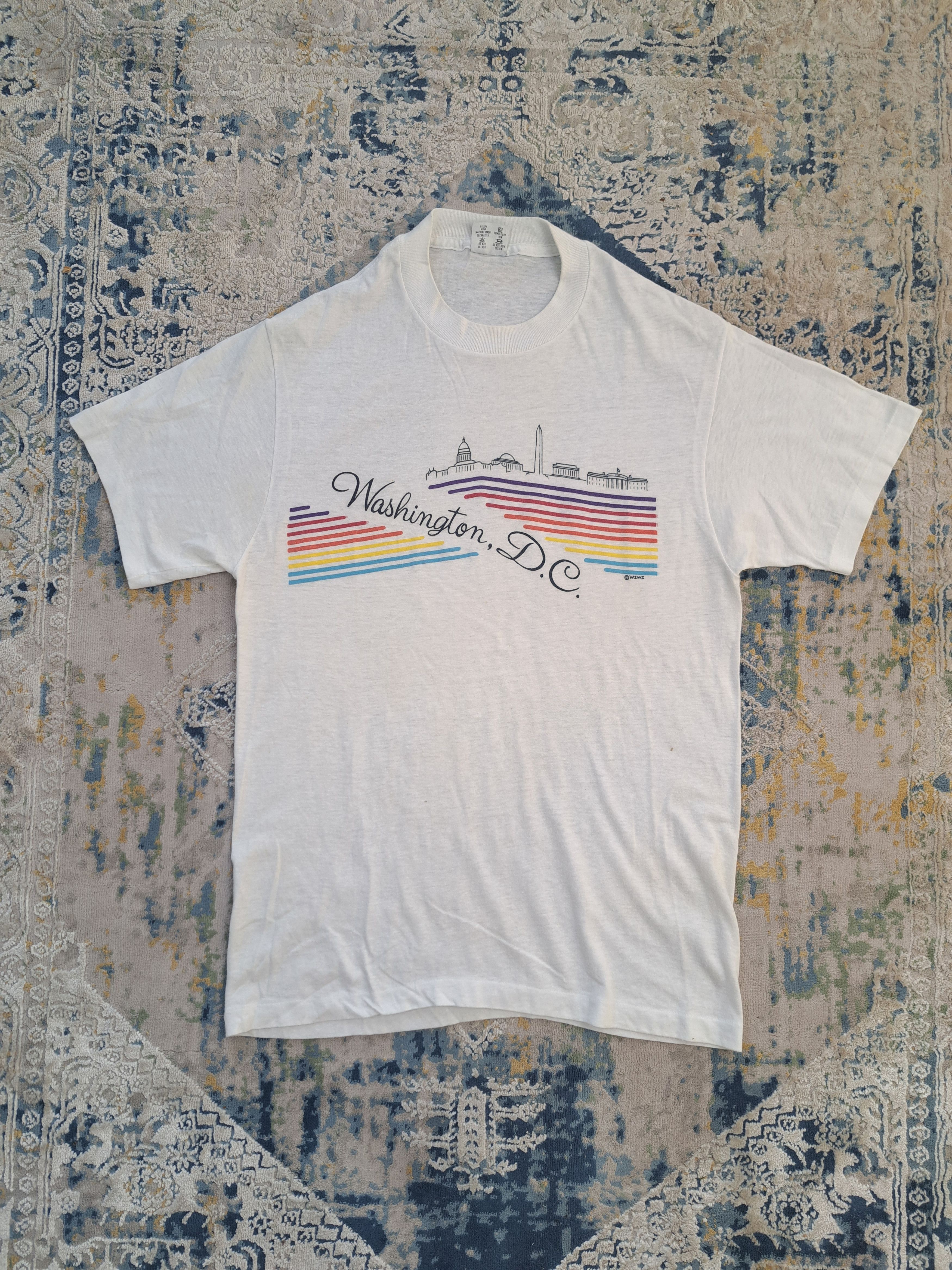 Vintage Vintage 80s Washington D.C. Single Stitch Tee Unsound Rags Size US L / EU 52-54 / 3 - 1 Thumbnail