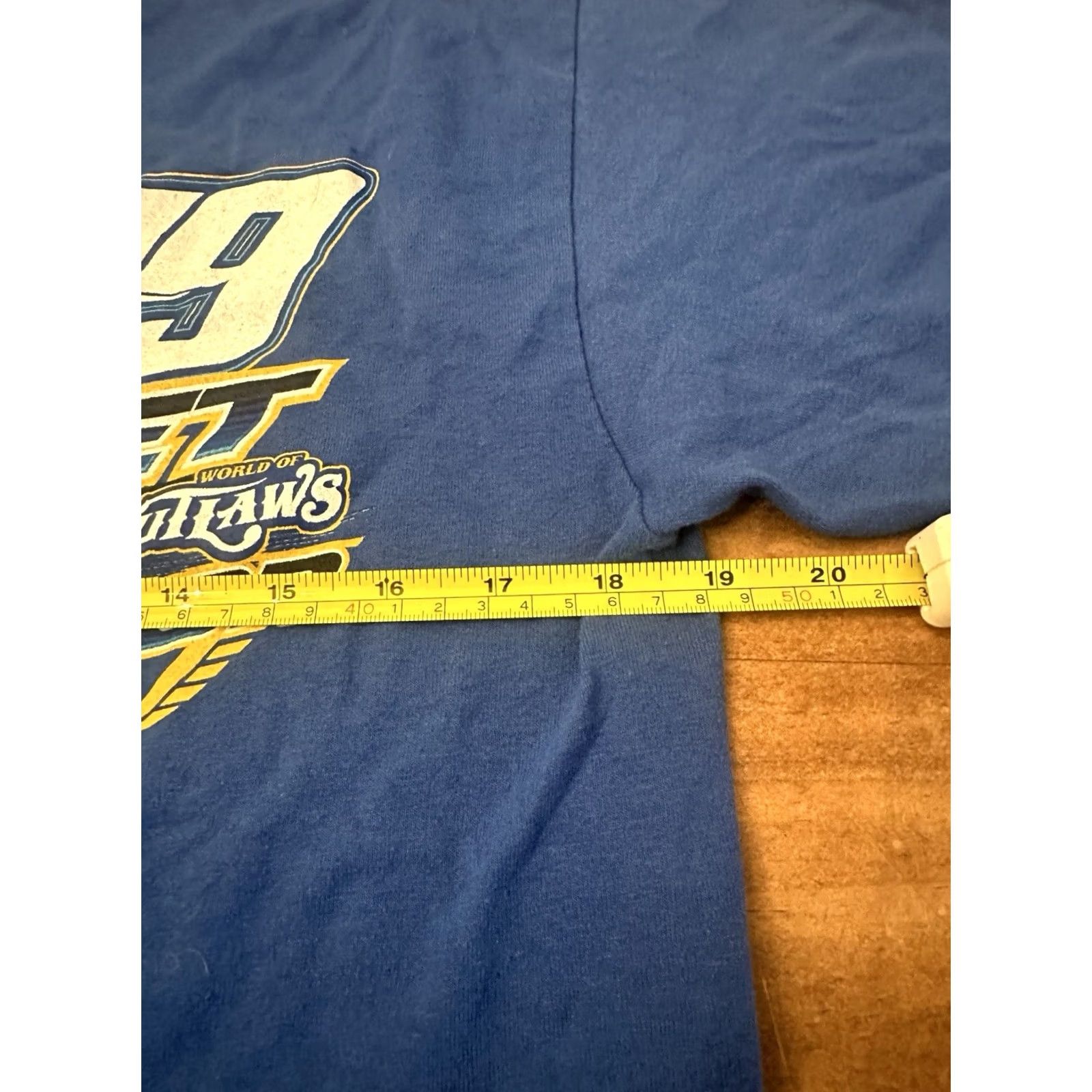 Champion Brad Sweet 2019 World of Outlaws Champion T-Shirt Blue Large Men L Shirt Regular Readable Size US L / EU 52-54 / 3 - 4 Thumbnail