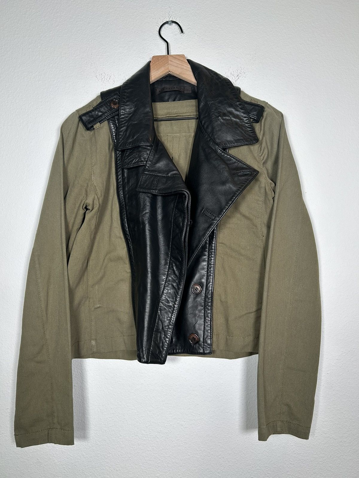Nicholas K 2in1 Leather, hybrid, removable, lapel jacket Size US S / EU 44-46 / 1 - 1 Thumbnail