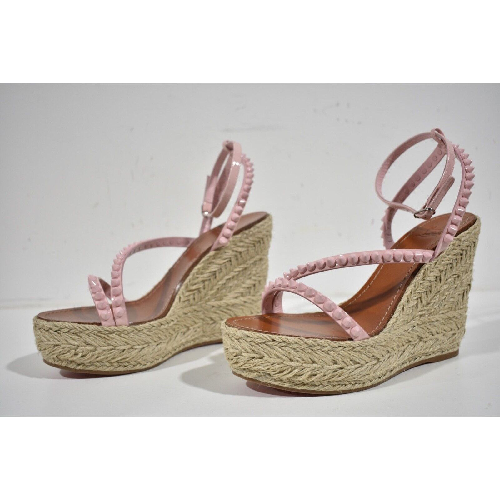 Christian Louboutin Mafaldina Zeppa 120 Rosy Pink Platform Wedge Sandal Heel 40 Size US 10 / IT 40 - 10 Thumbnail