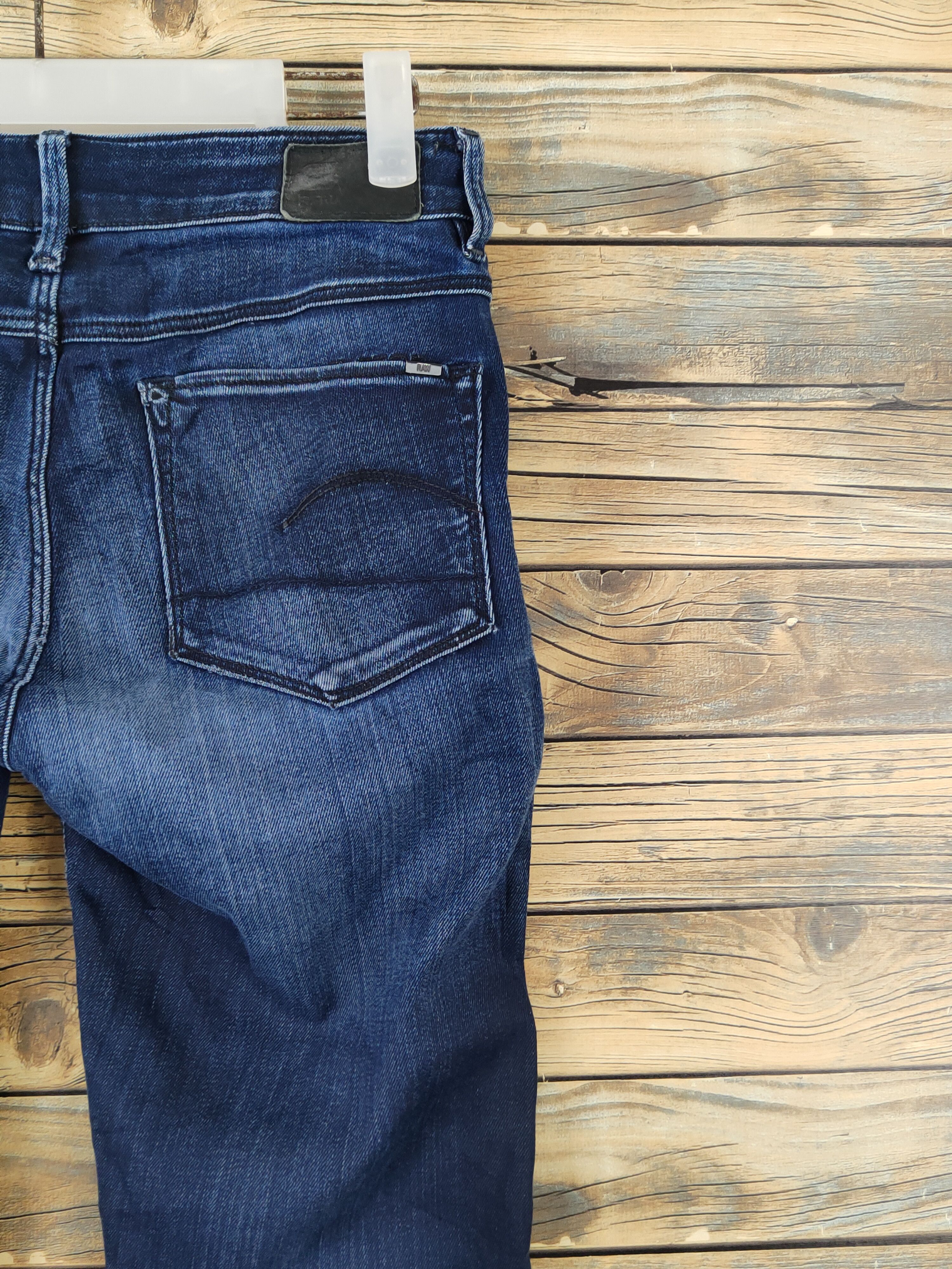 G-Star G Star Raw Dark Blue Distressed Ripped denim Jeans #W1911 Size US 28 / EU 44 - 12 Thumbnail
