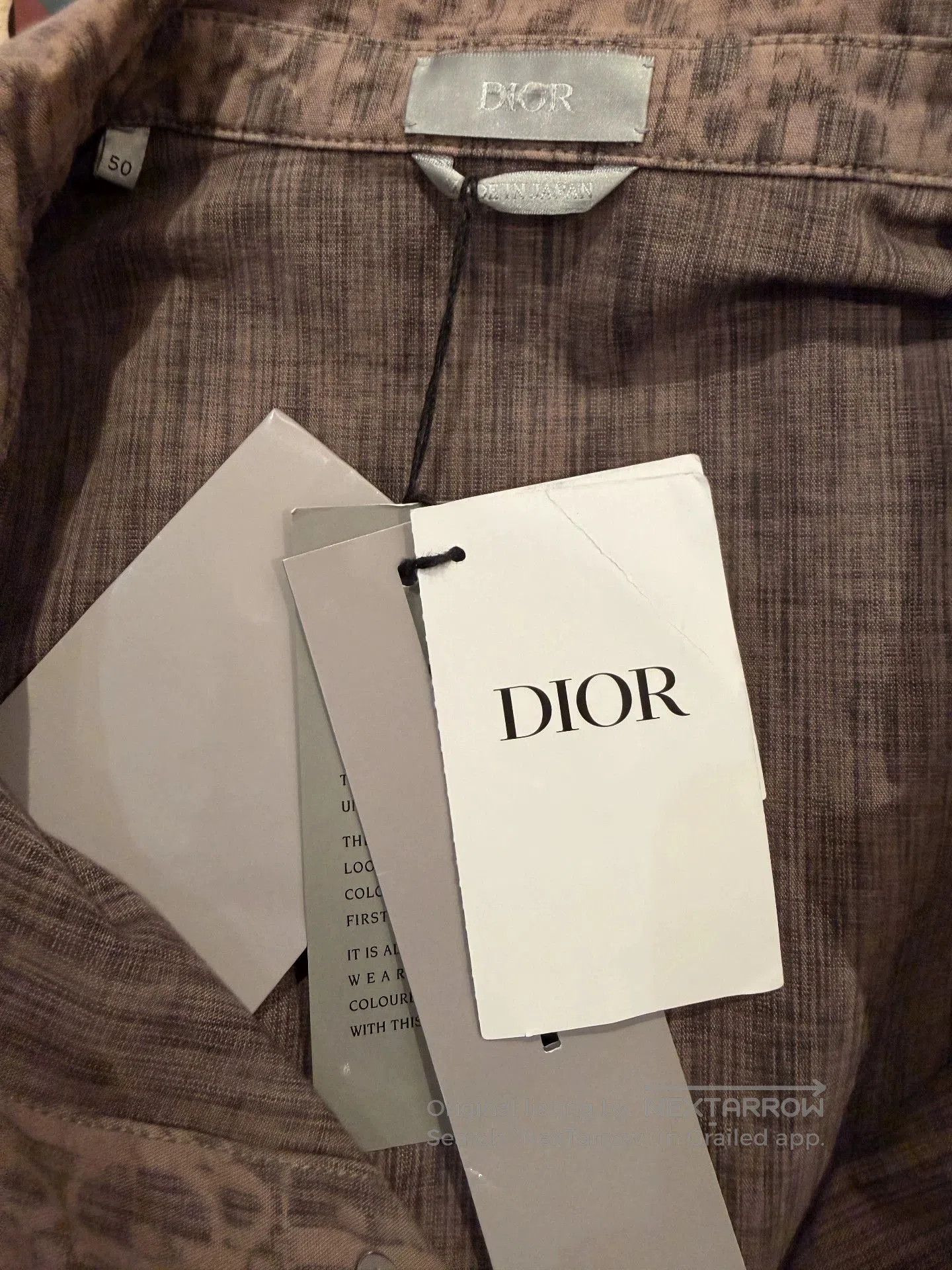 Dior dior logo patterned long sleeve shirt. Size US L / EU 52-54 / 3 - 4 Thumbnail