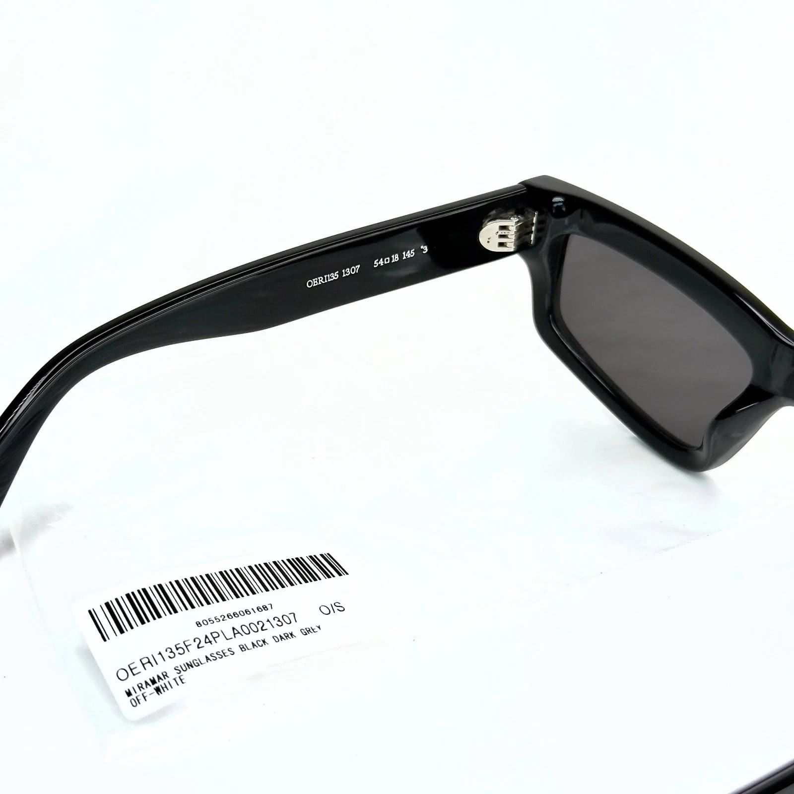 Off-White OFF-WHITE 135 OERI135 Black MIRAMAR Bold Mask Sunglasses Size ONE SIZE - 6 Thumbnail