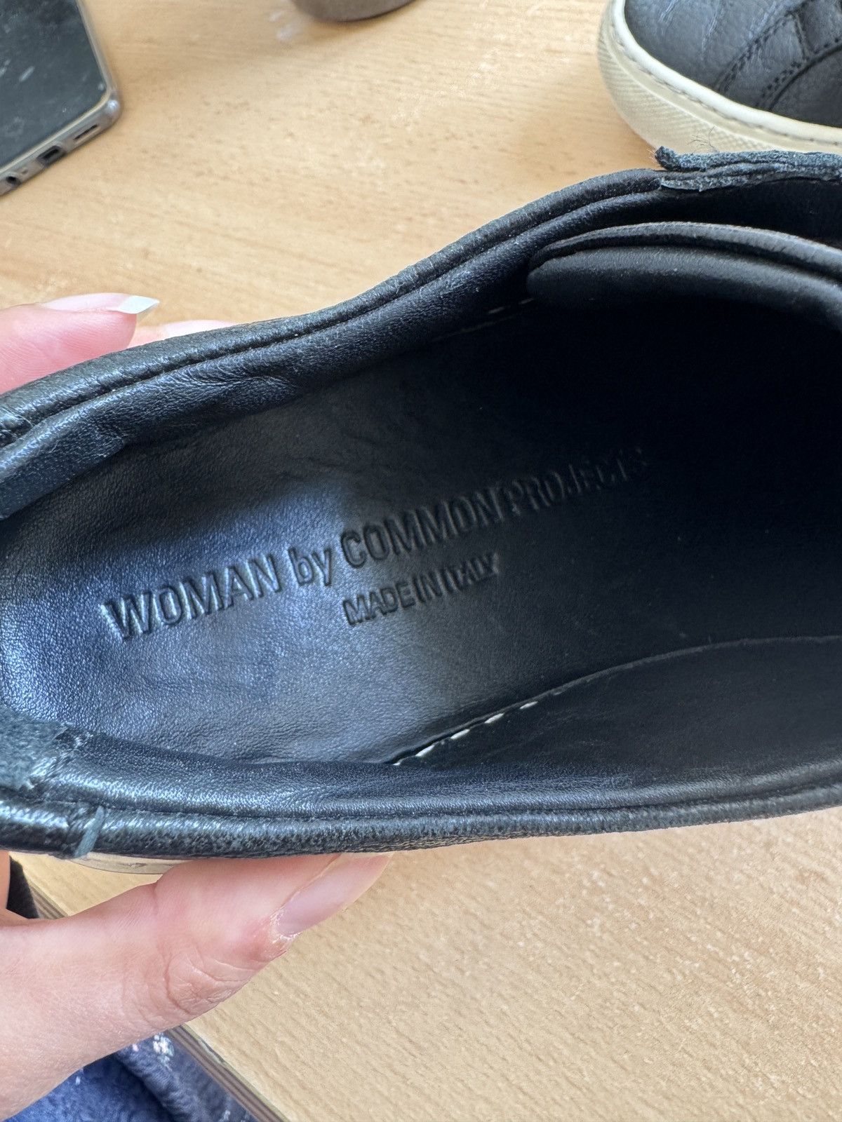 Common Projects Common Projects Achilles Low – Black Leather Size US 4 / IT 34 - 8 Thumbnail