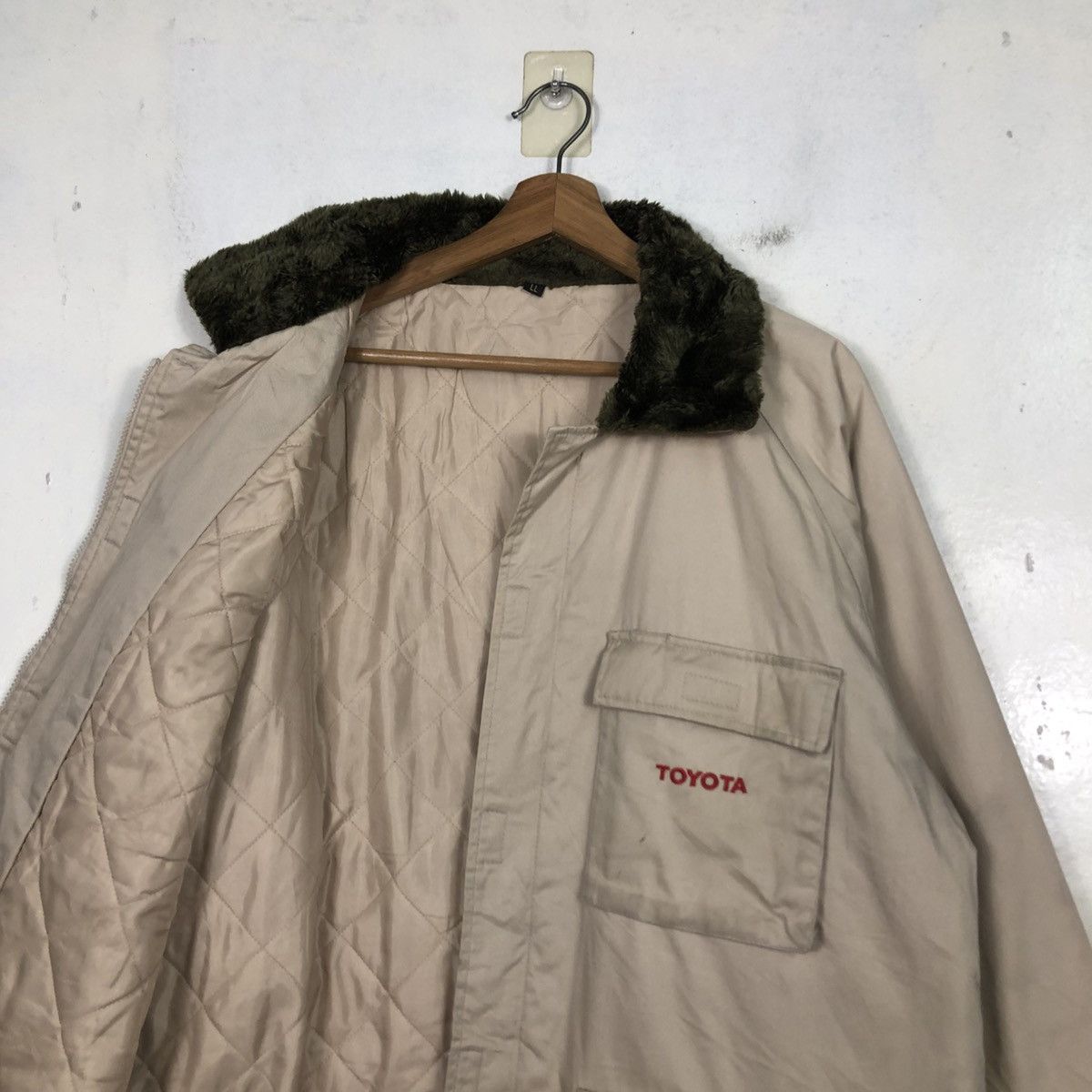 Japanese Brand 📌Vintage Work Jacket Racing Toyota Trd Multi Pocket Size US L / EU 52-54 / 3 - 14 Thumbnail