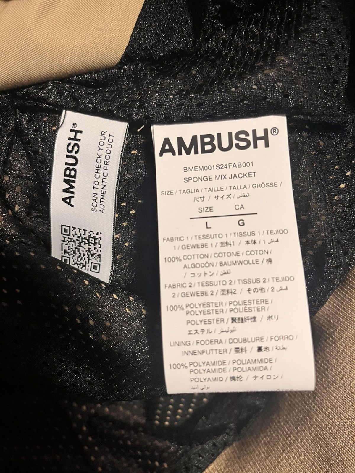 Ambush Design Ambush Sponge Mix Jacket Tree Size US L / EU 52-54 / 3 - 5 Thumbnail