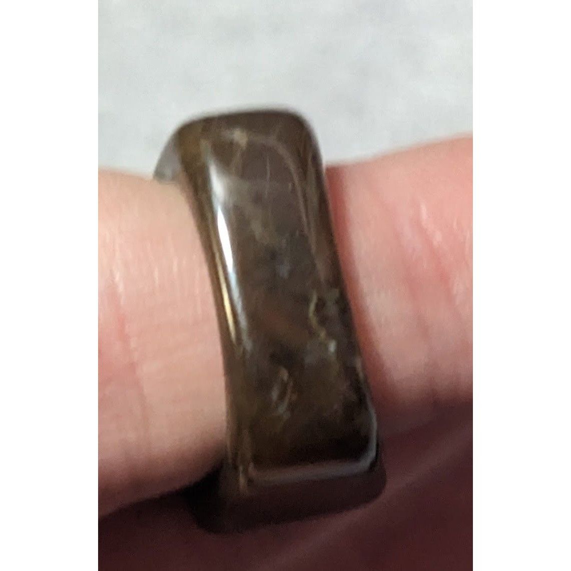 Other Dark Brown Mottled Abstract Chunky Fashion Ring Size 7 Size ONE SIZE - 12 Thumbnail