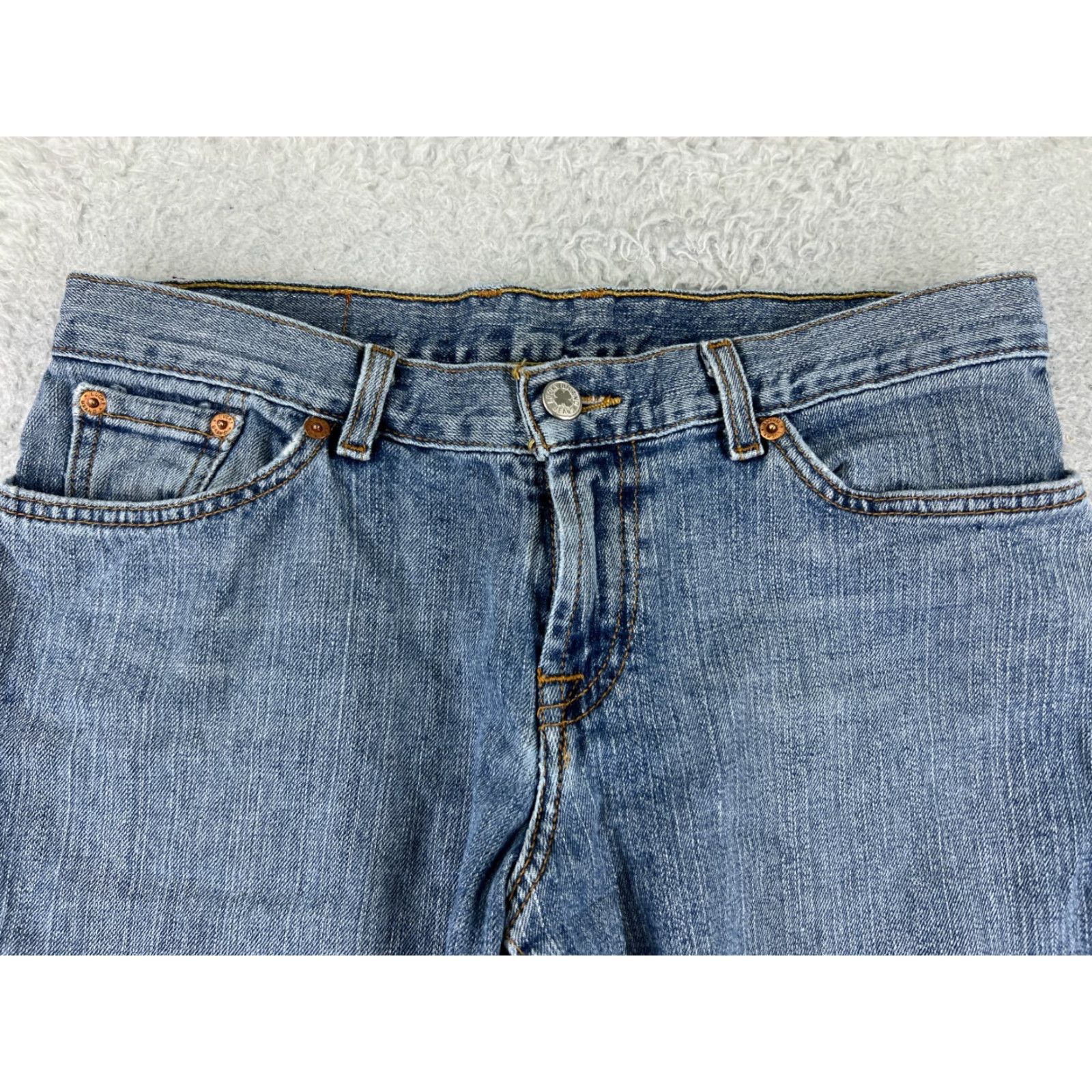 Lucky Brand VINTAGE Lucky Brand Jeans Women 6 Blue Denim Flare 5-Pocket Design Regular Cotton Blend Size 28" / US 6 / IT 42 - 3 Thumbnail