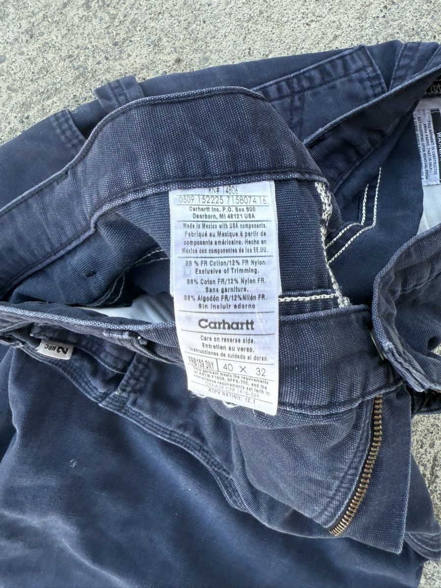 Carhartt Carhartt FRB159-DNY Dark Blue Carpenter Pants Size US 40 / EU 56 - 5 Thumbnail