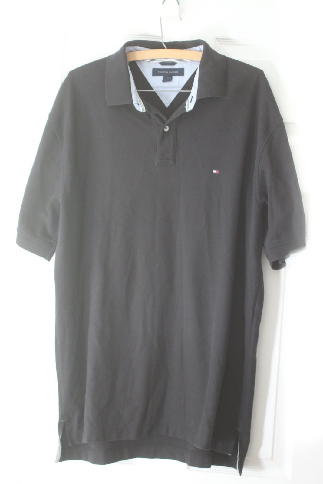 Tommy Hilfiger Tommy Hilfiger Black Polo Shirt XL Classic Logo 100% Cotton Size US XL / EU 56 / 4 - 1 Thumbnail