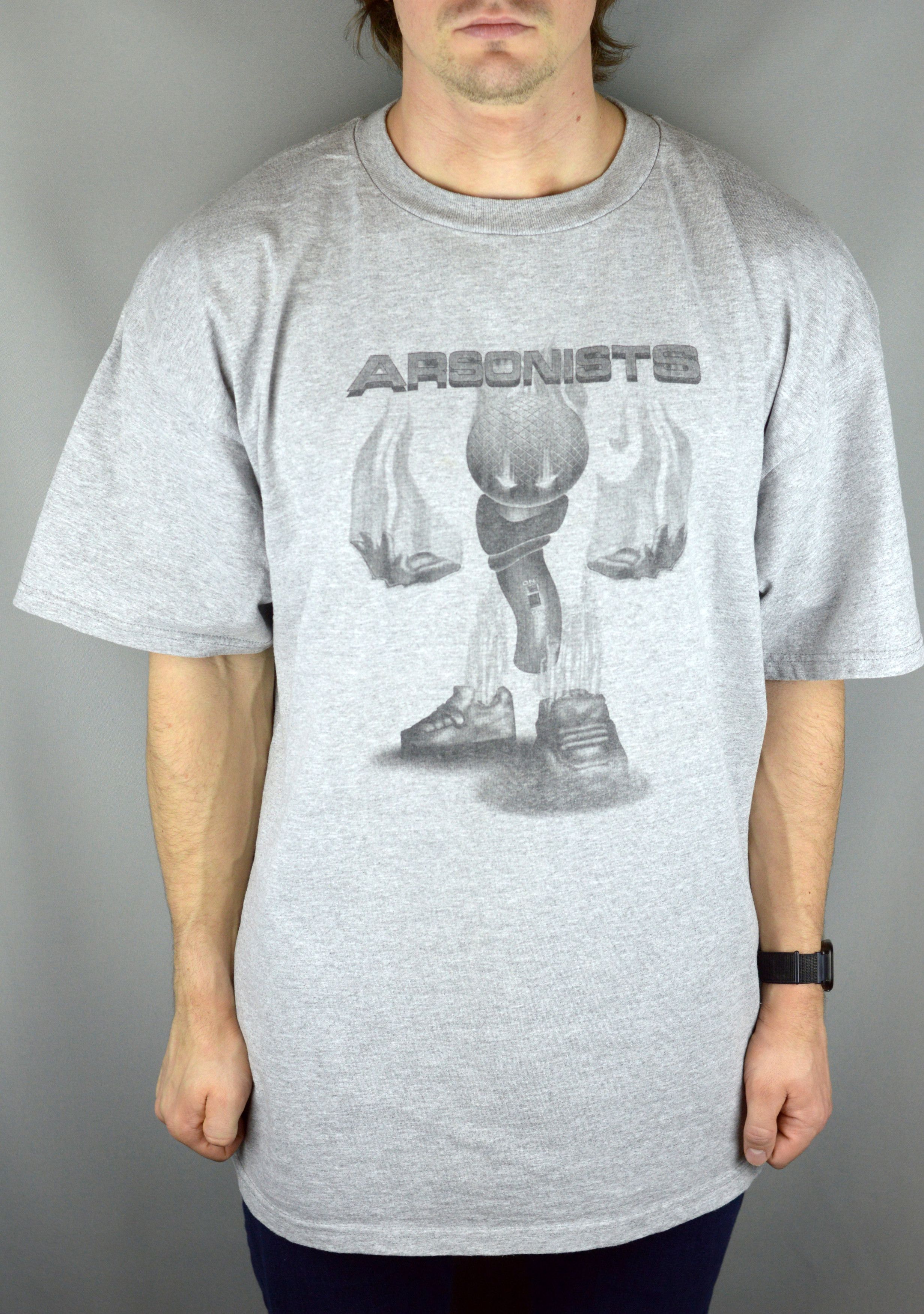 Rap Tees × Vintage Vintage Arsonists As the World Burns 90s t shirt Size US XXL / EU 58 / 5 - 1 Thumbnail