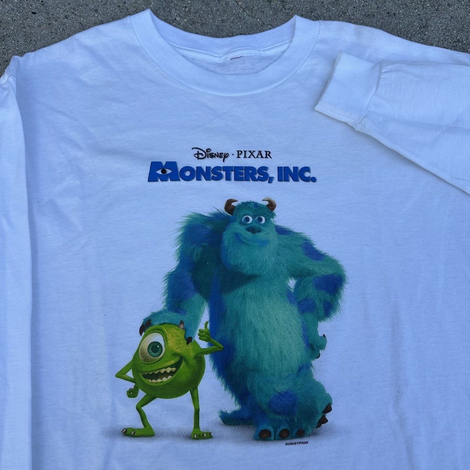 Disney × Vintage Vintage 2001 Disney Monsters Inc. Movie Longsleeve Shirt Size US XL / EU 56 / 4 - 1 Thumbnail