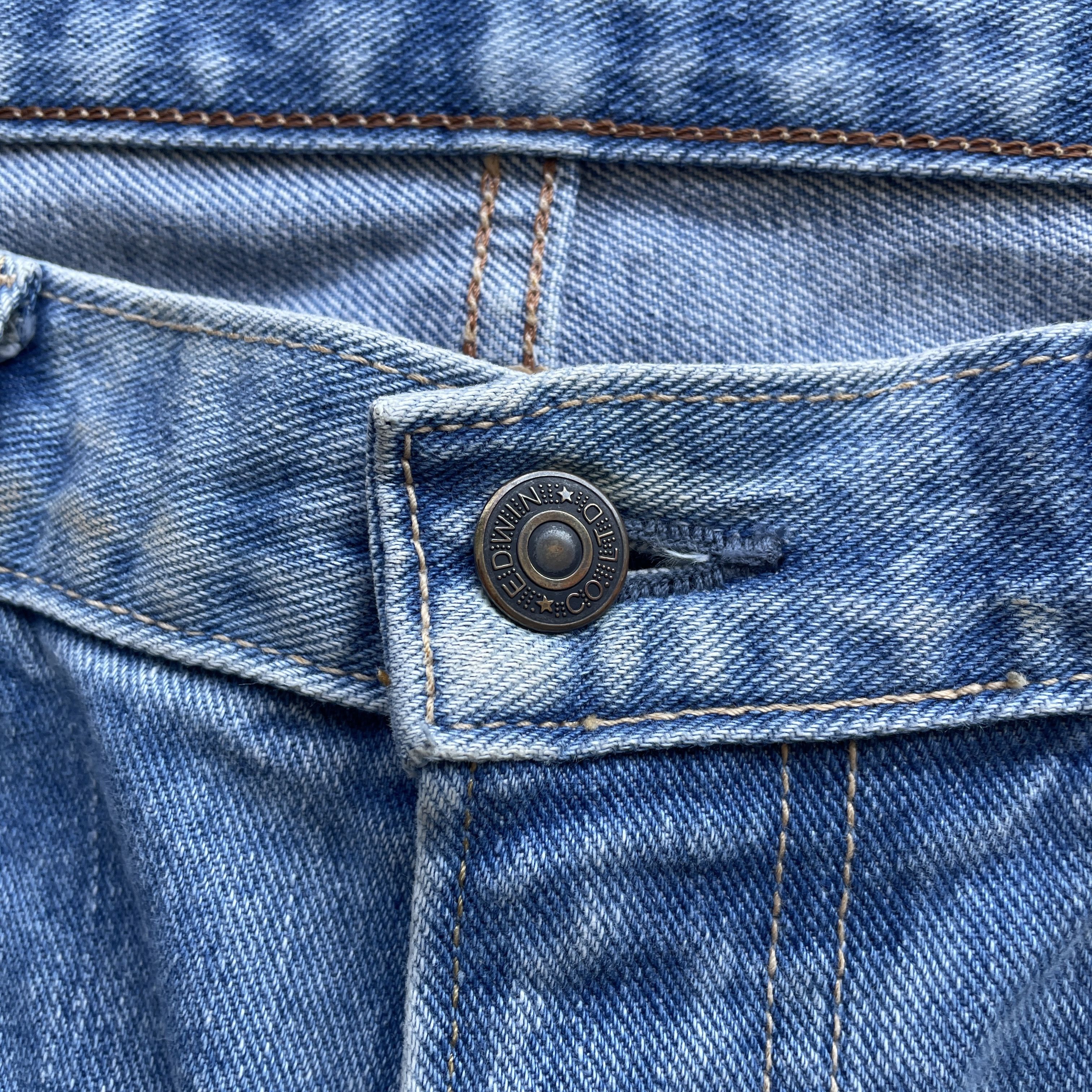 Edwin Vintage Edwin 403 Faded Denim Lightwash Jeans Pants W32 Size US 32 / EU 48 - 6 Thumbnail