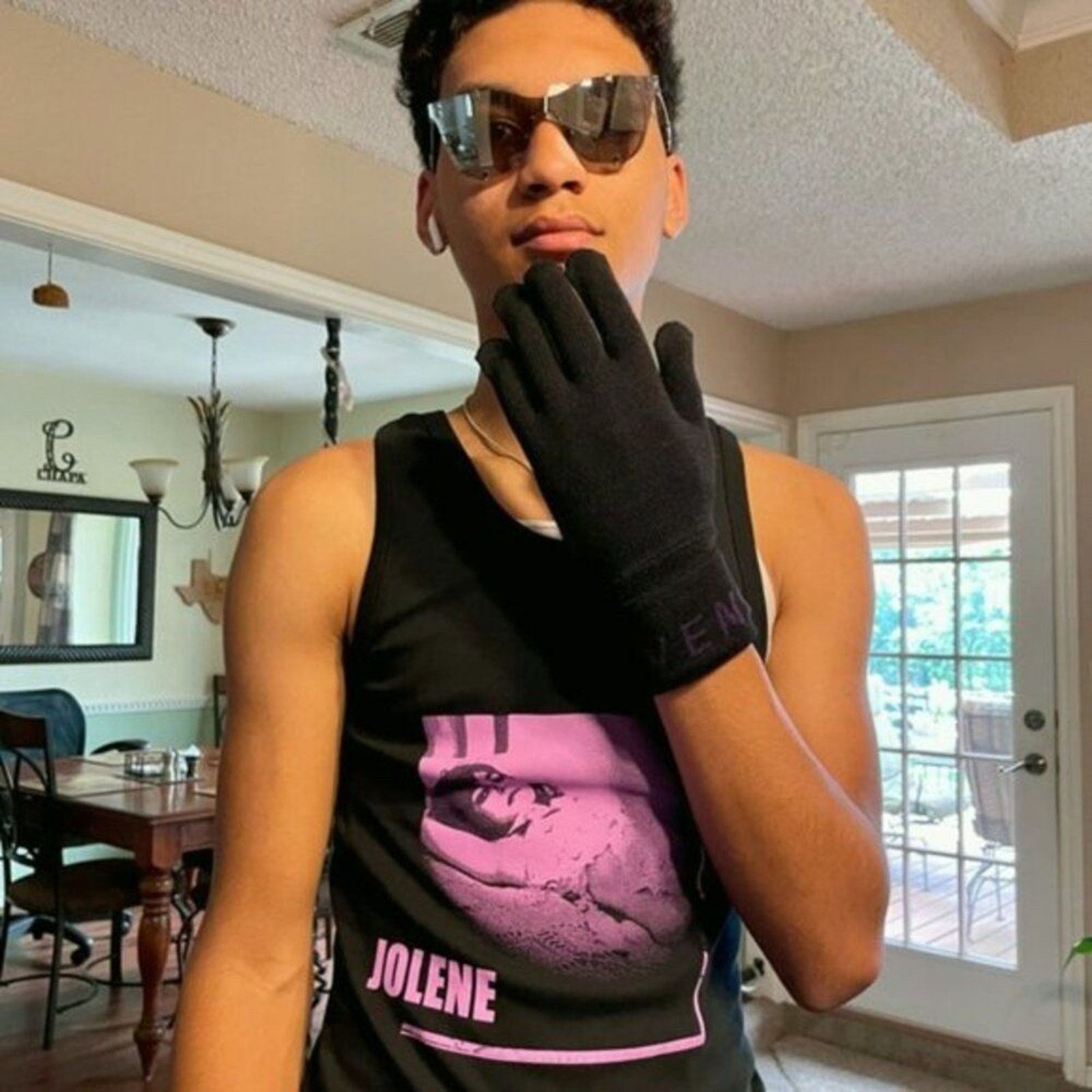 Givenchy Givenchy Logo Cuff Wool Gloves black and purple Size ONE SIZE - 8 Thumbnail