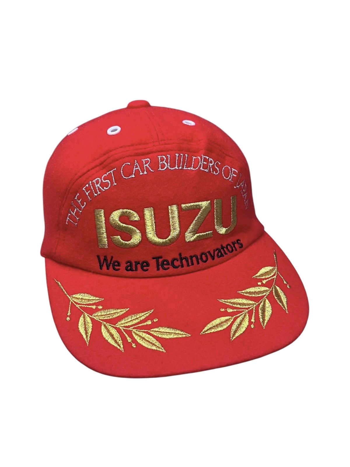 Racer Worldwide Vintage ISUZU Japan Racing Promo Wool Cap Gold Laurel Size ONE SIZE - 4 Thumbnail
