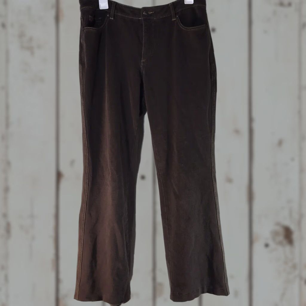 Coldwater Creek Coldwater Creek Brown Soft Stretch Chino Pants Womens Size 12 Regular Bootcut Size 34" / US 12 / IT 48 - 1 Thumbnail