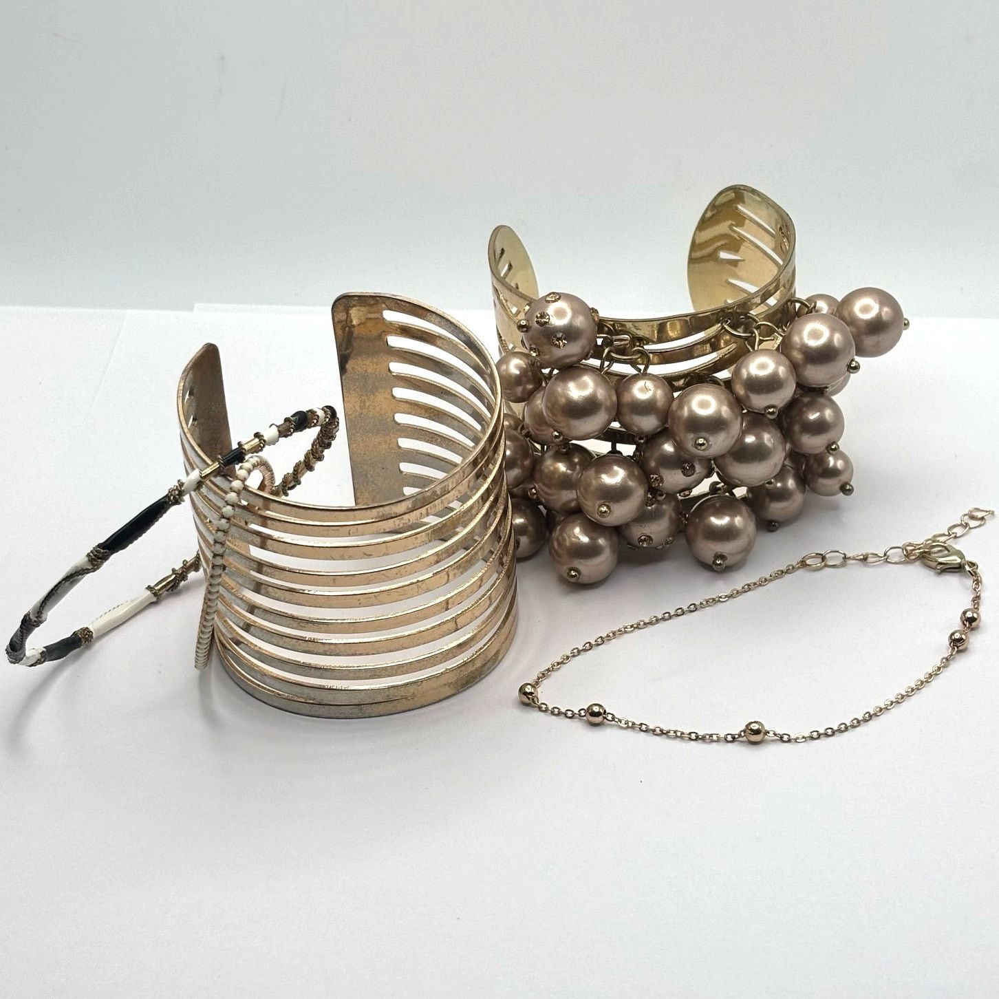Other Gold Cluster Beaded Bracelet Bundle Size ONE SIZE - 3 Thumbnail