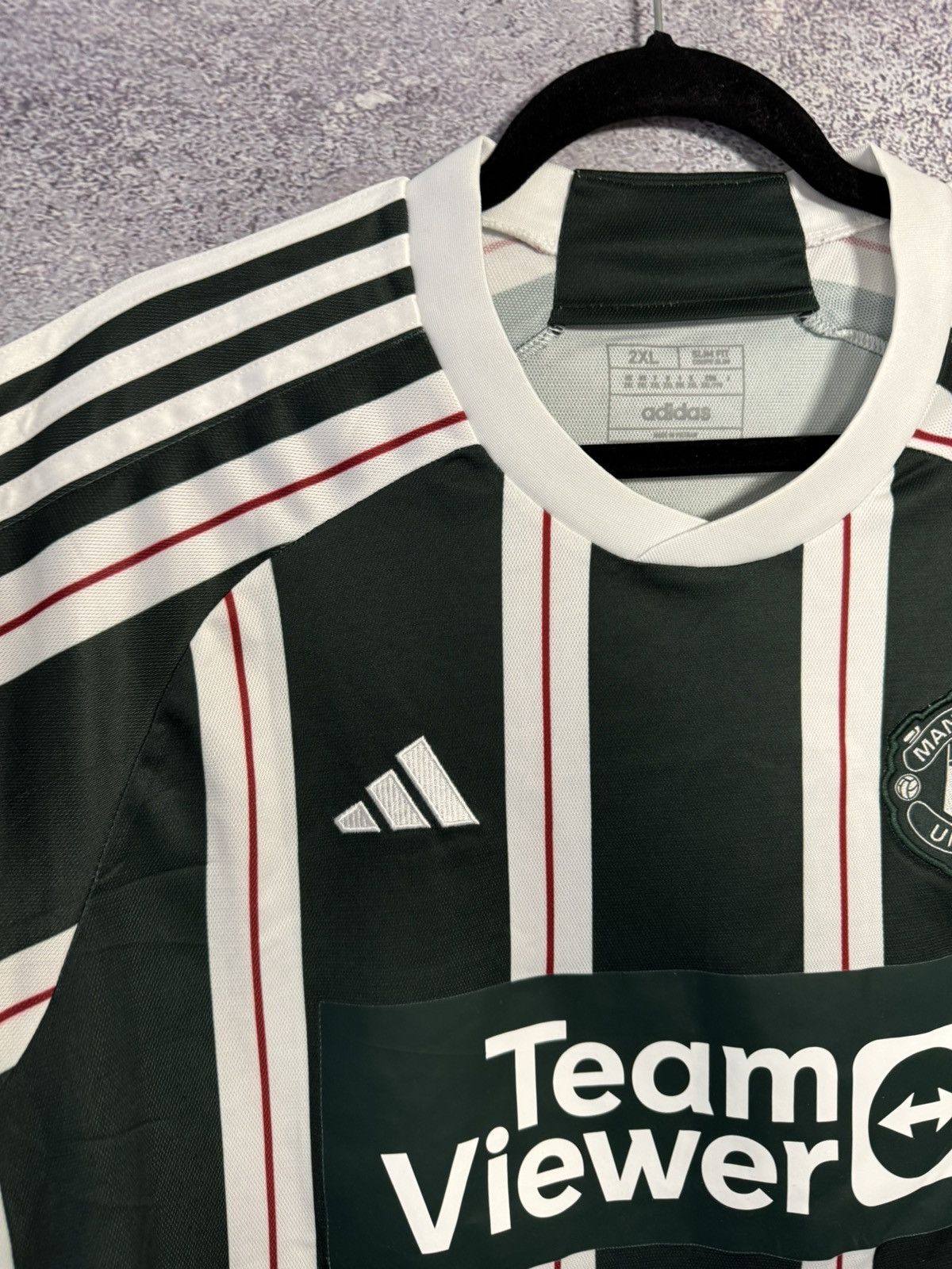 Adidas × Vintage HOJLUND Manchester United 2023/24 Adidas Jersey Blokcore XL Size US XL / EU 56 / 4 - 6 Thumbnail