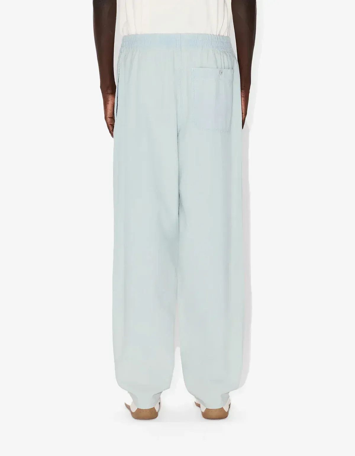 Kenzo Kenzo Blue Stone Bleach Chambray Jog Pants Size US 30 / EU 46 - 4 Thumbnail