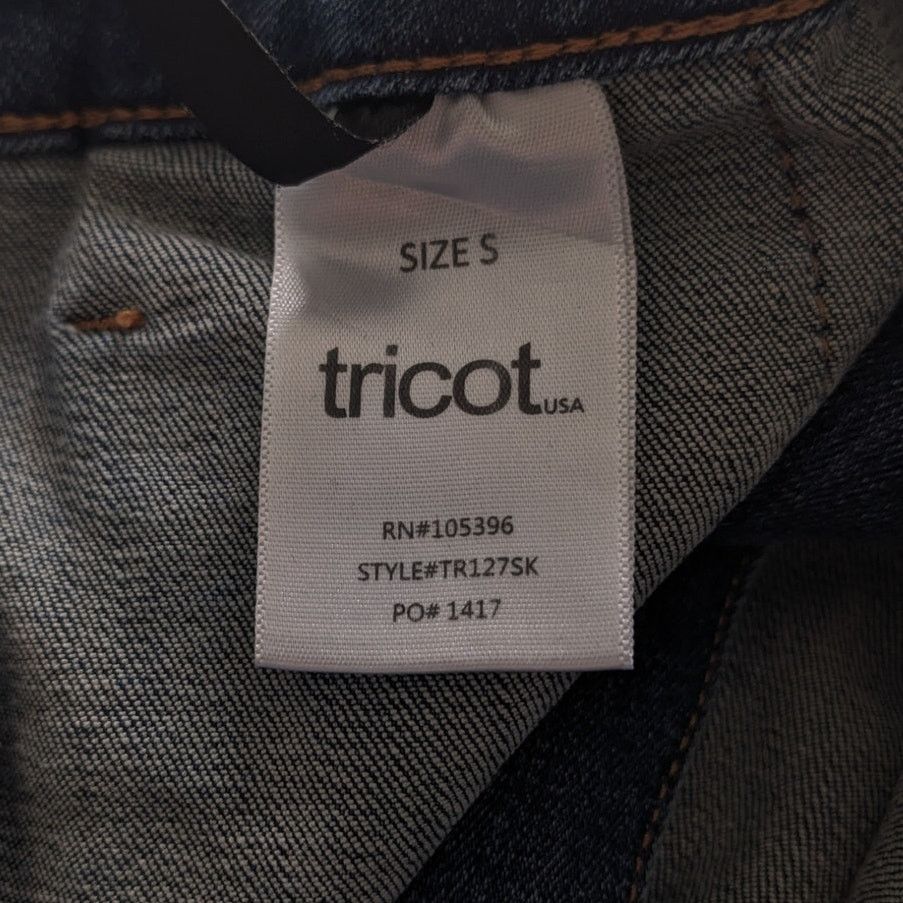 Other Tricot Long Denim Blue Fringe Hem Button Up Skirt Small Size 27" / US 4 / IT 40 - 7 Thumbnail