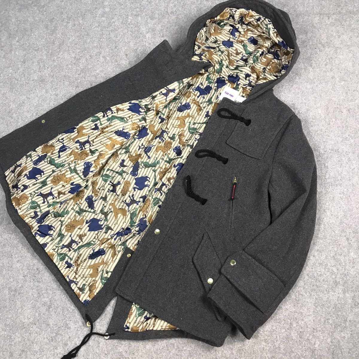 Issey Miyake NE-NET BY ISSEY MIYAKE WOOL DUFFEL STYLE DESIGN JACKET Size US M / EU 48-50 / 2 - 10 Thumbnail