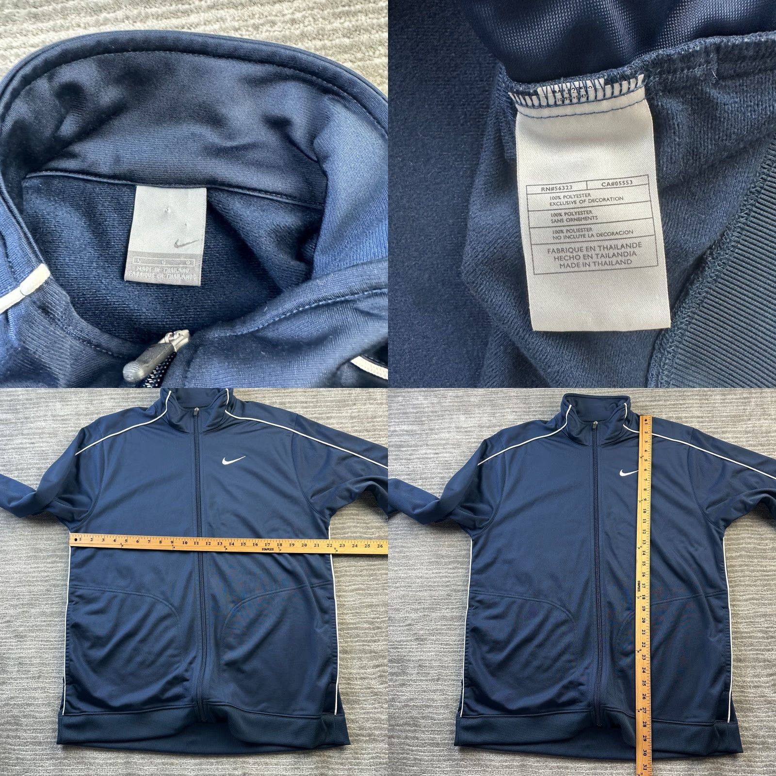 Nike VINTAGE Nike Jacket Mens Large Blue Full Zip Track Size US L / EU 52-54 / 3 - 8 Thumbnail