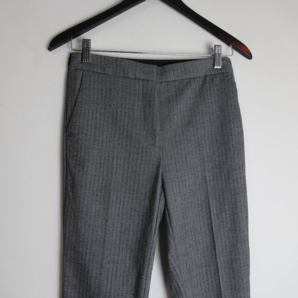 Zara Zara Striped Tweed Pleated Front Dress Pants Straight Leg Size 28" / US 6 / IT 42 - 2 Thumbnail