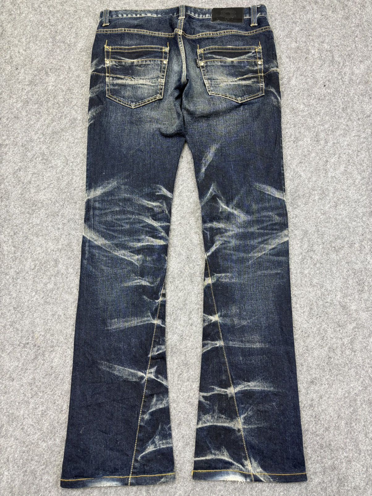 Tornado Mart 💥Flare💥Rare Tornado Mart Insane Claw Mark Fades Denim K14 Size US 33 - 16 Thumbnail