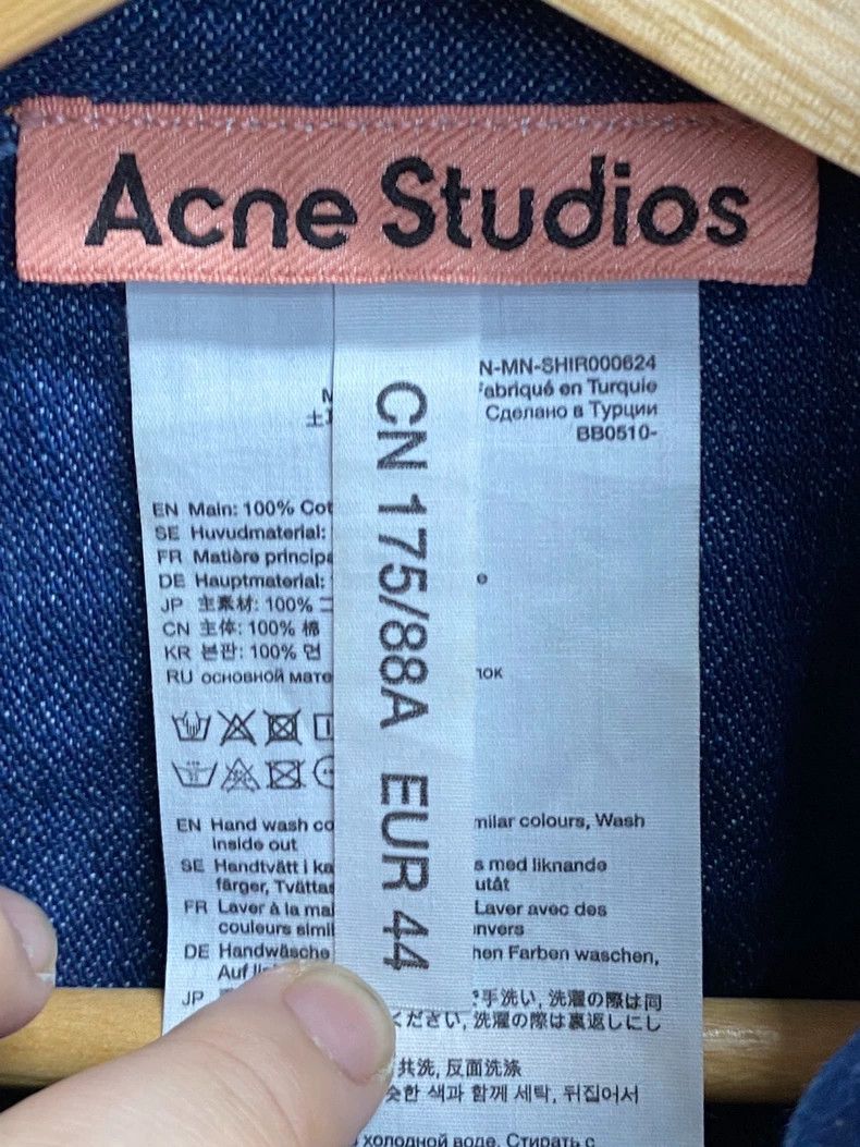 Acne Studios Acne Studios Original ox denim shirt Size US S / EU 44-46 / 1 - 4 Thumbnail