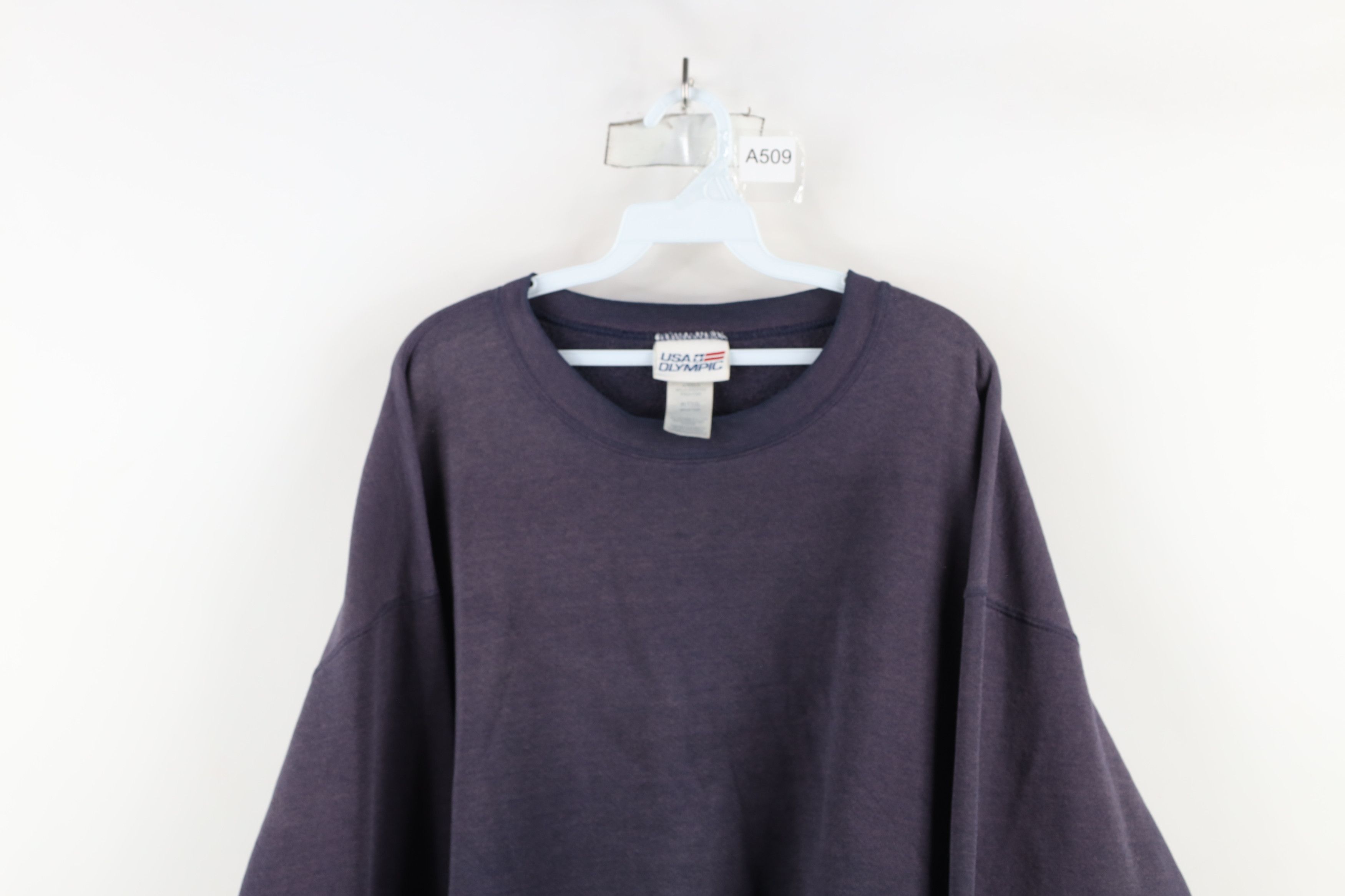 Vintage Vintage 90s USA Olympics Sun Faded Crewneck Sweatshirt Blue Size US XL / EU 56 / 4 - 2 Thumbnail