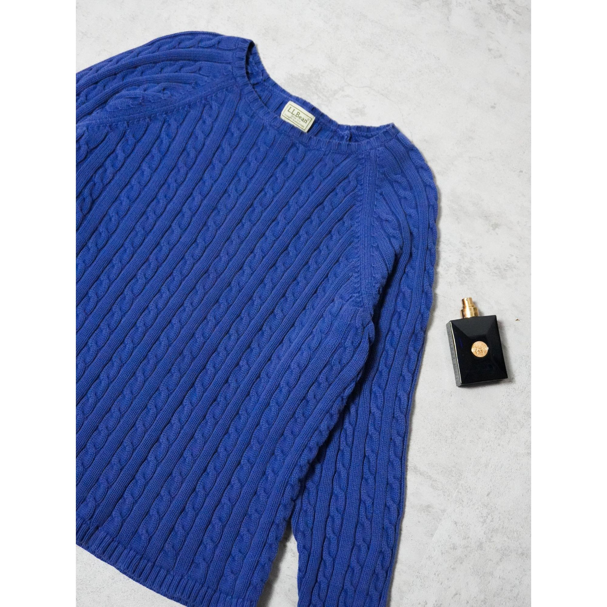 L.L. Bean Vintage Women's L.L Bean Cable Knit Sweater Size XXL / US 16-18 / IT 52-54 - 1 Thumbnail