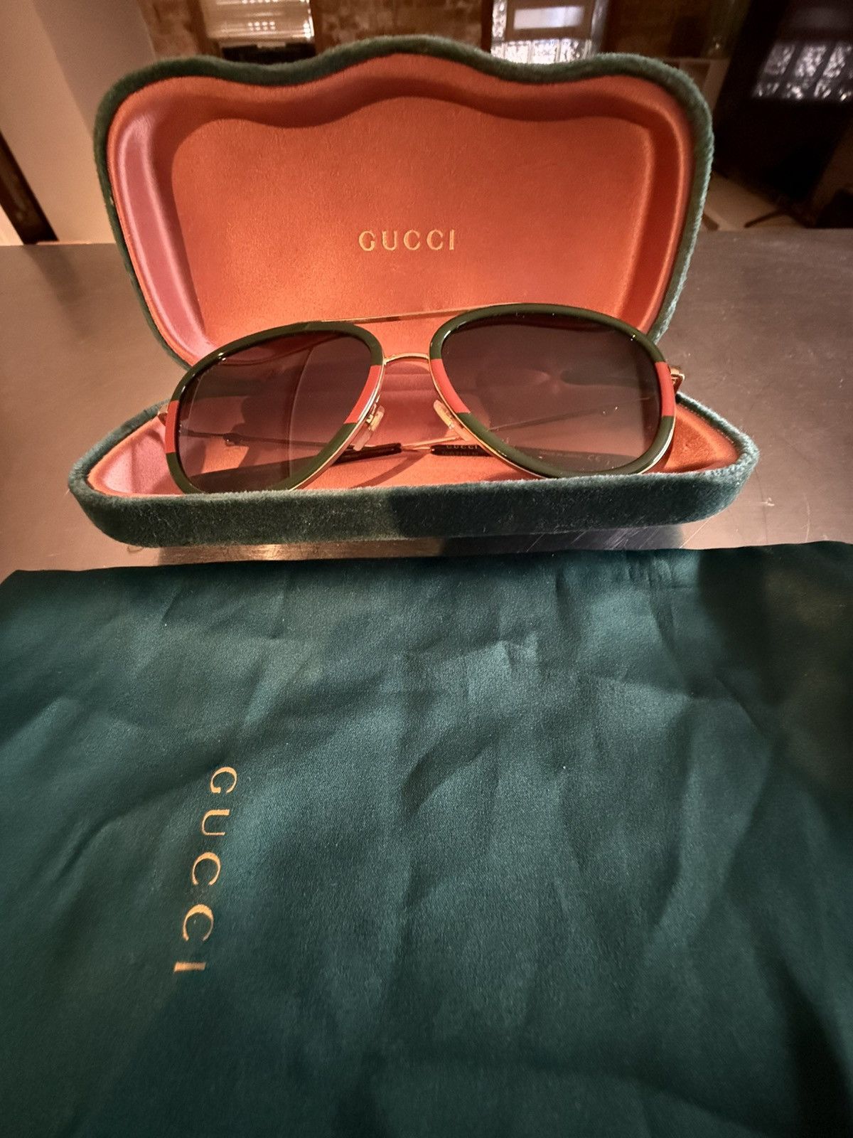 Gucci Gucci aviator sunglasses Size ONE SIZE - 2 Thumbnail