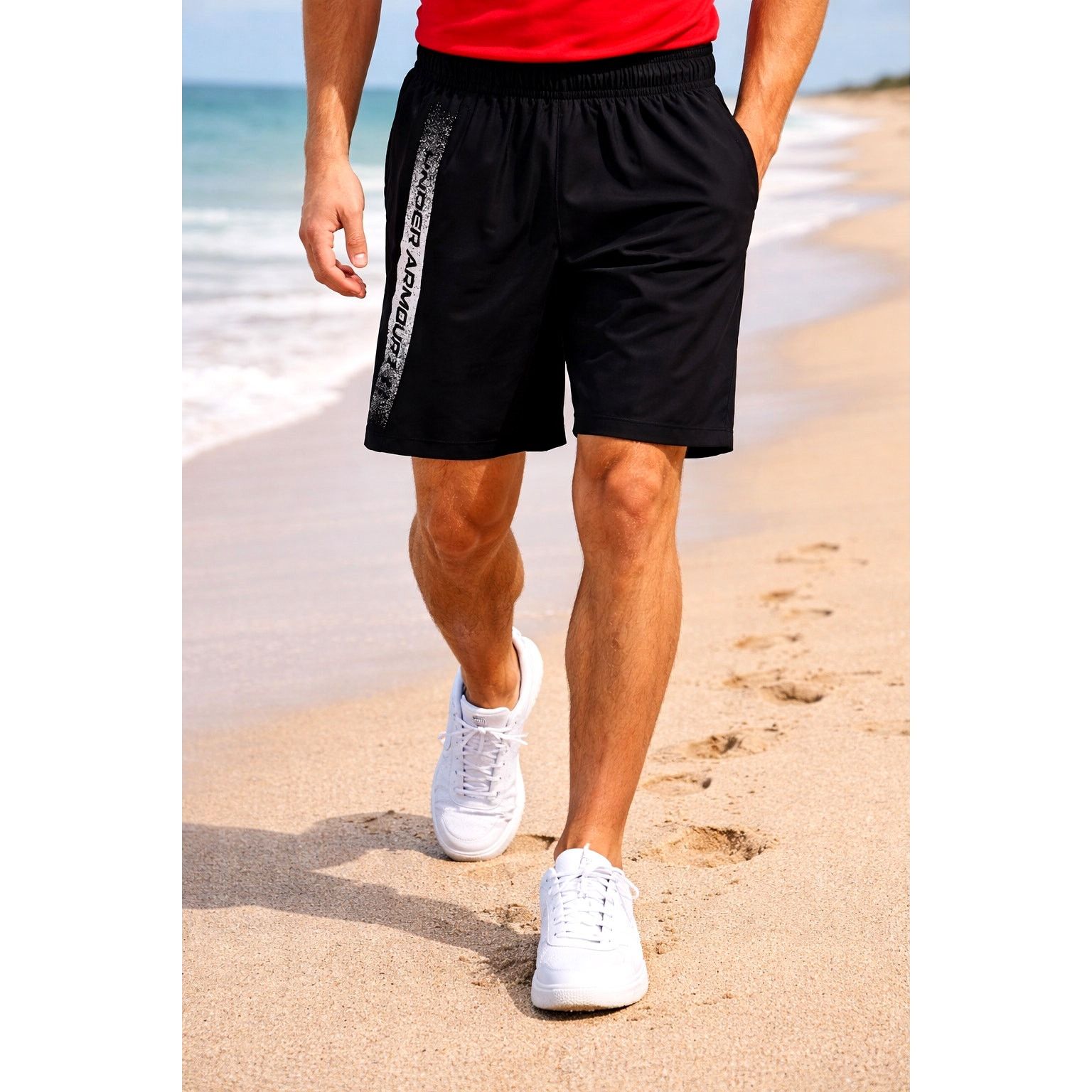 Under Armour Under Armour Men's Moisture Wicking Graphic Shorts Black M Size US 32 / EU 48 - 1 Thumbnail