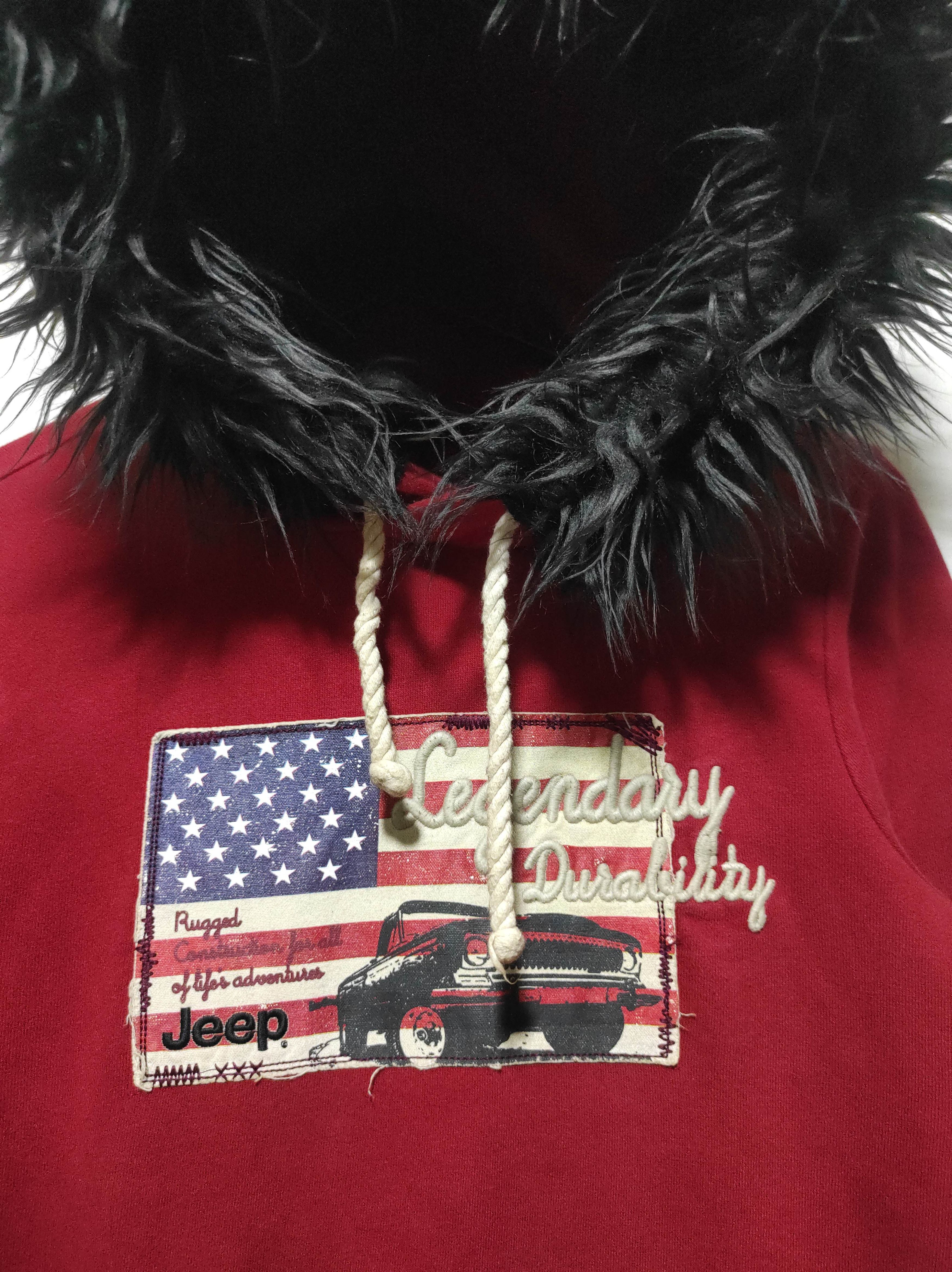 Jeep Jeep Legendary Durability USA Flag Fur Hoodie i6w9 LBG style Size US S / EU 44-46 / 1 - 7 Thumbnail