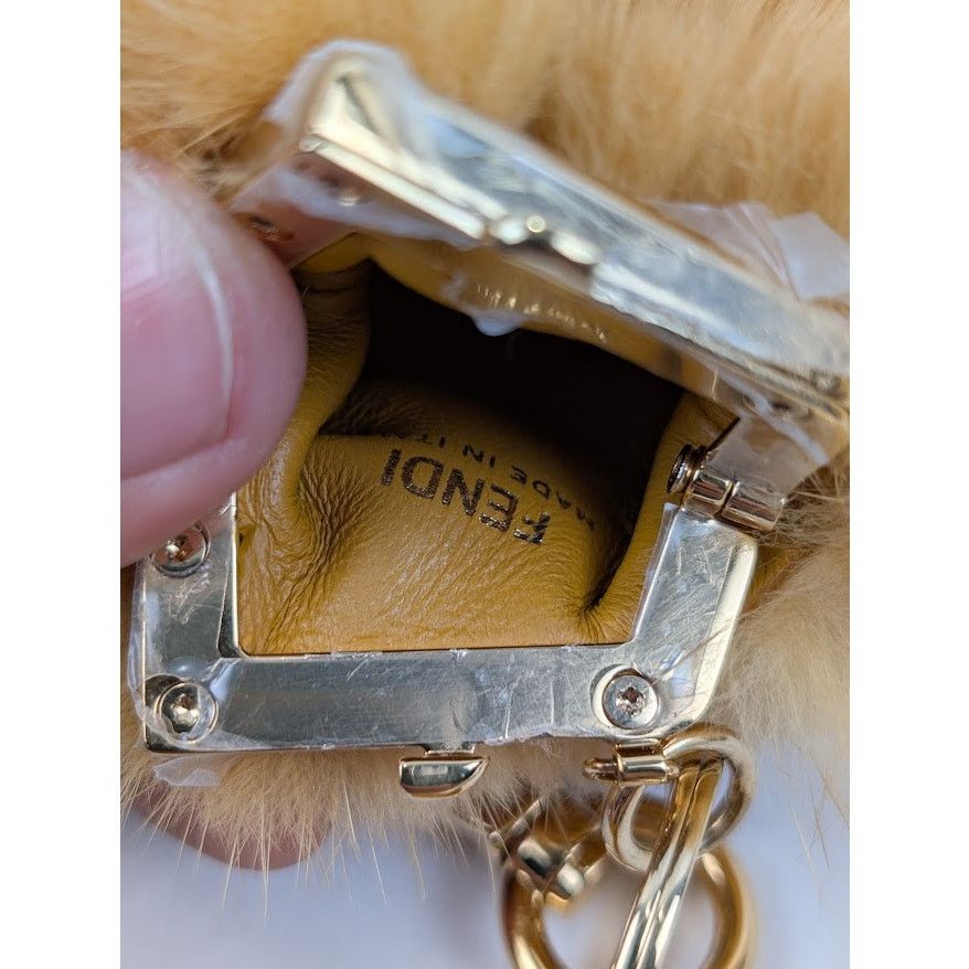Fendi o1rshd1 Size: OS / Mink Charm Keyrings in Yellow Size ONE SIZE - 6 Thumbnail