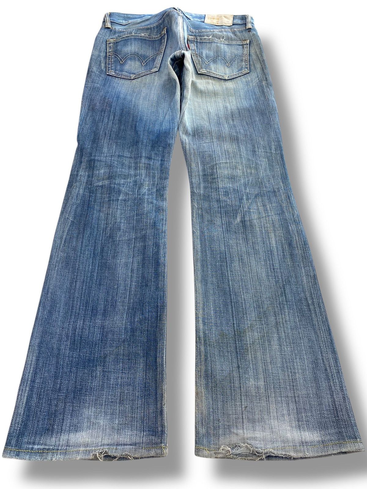 Edwin Edwin Faded Wash Style Wide Flare Jeans Size US 31 - 3 Thumbnail