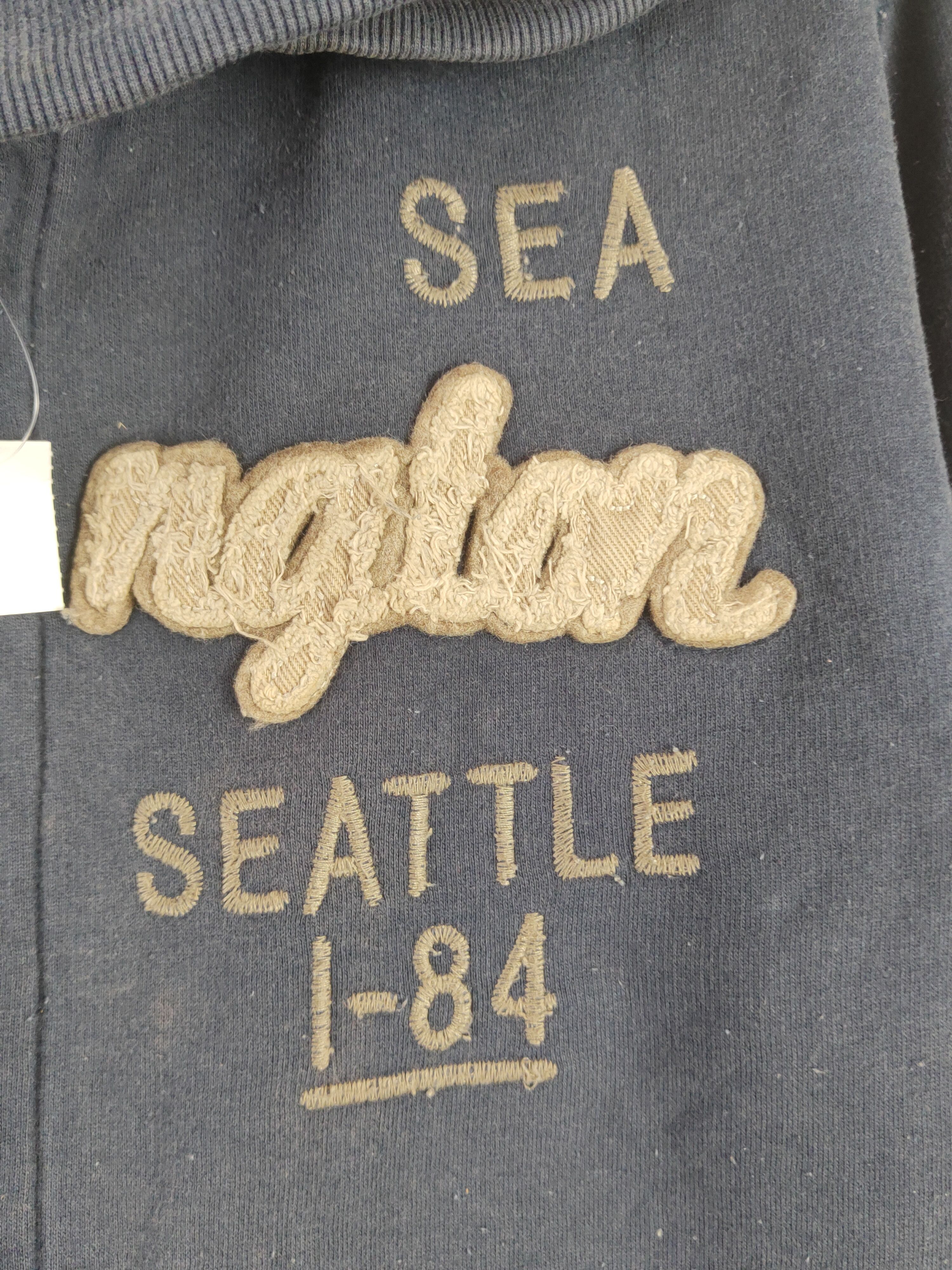 Japanese Brand × Vintage DL Back Number Navy Faded Hoodie Sweaters #824 Size US M / EU 48-50 / 2 - 6 Thumbnail