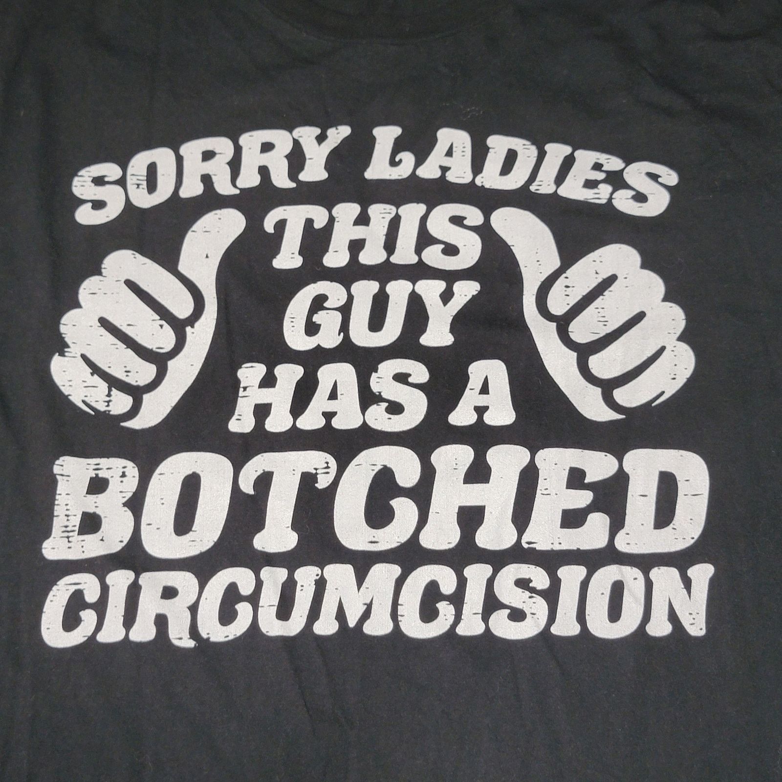 Other Humorous Mens Black Tee "Sorry Ladies..." - Size 2XLT Size US XXL / EU 58 / 5 - 2 Thumbnail