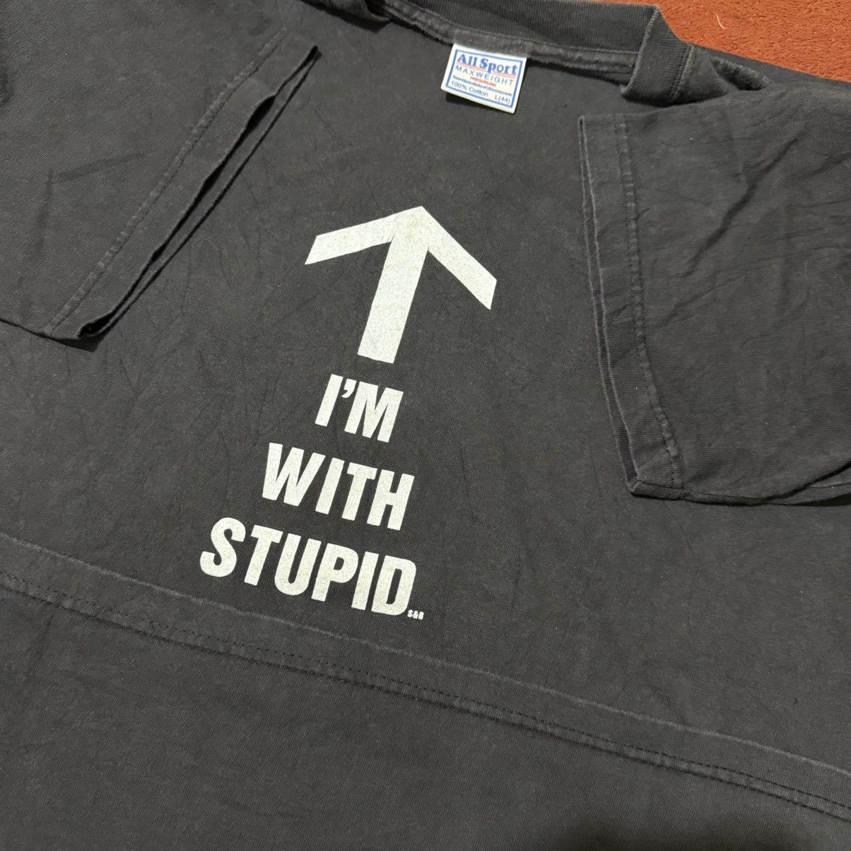 Vintage Vintage I'm With Stupid Size US L / EU 52-54 / 3 - 1 Thumbnail