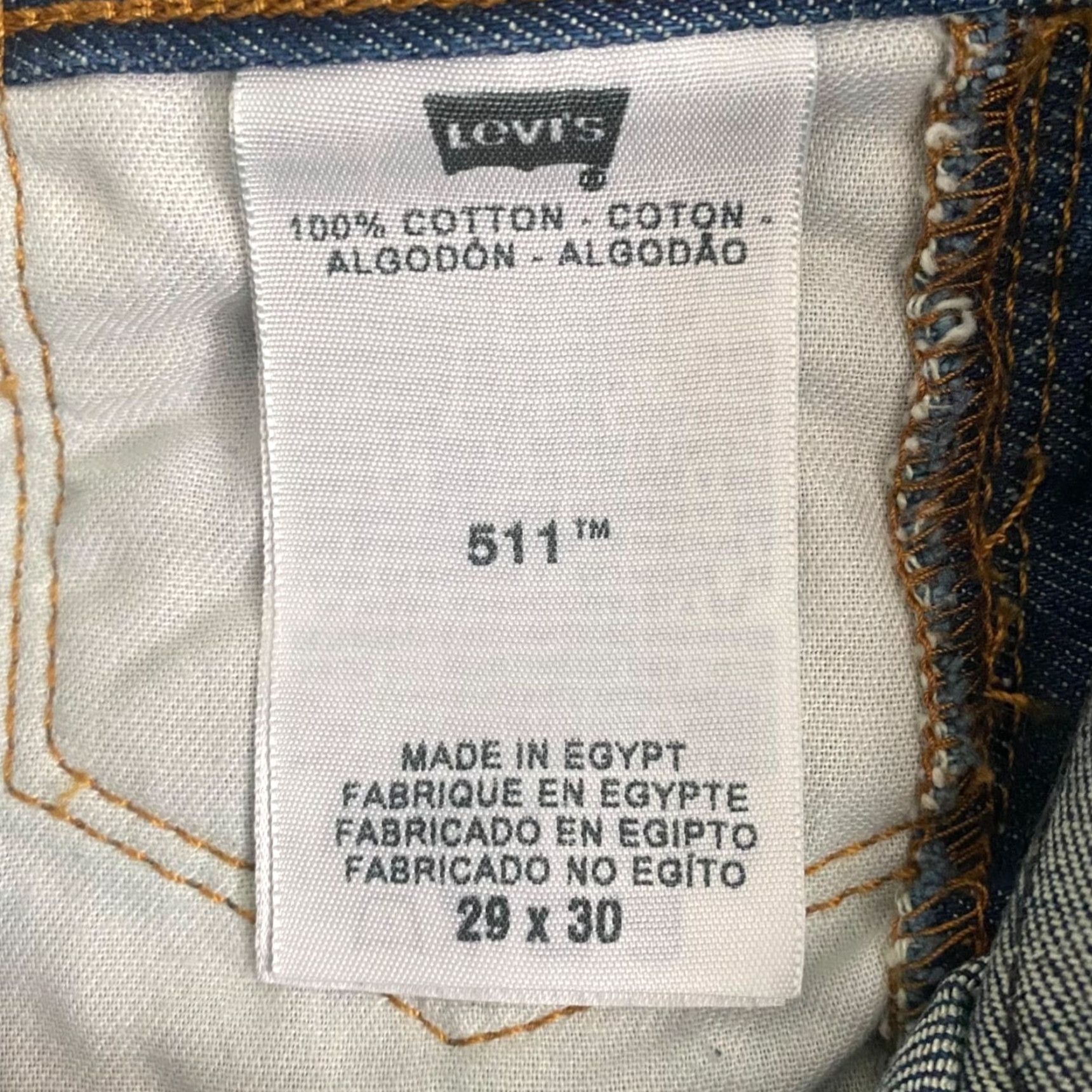 Levi's VINTAGE Levi's Mid-Rise Upcycled 511 Shorts Women's 29 Blue Medium Wash Raw-Hem Denim Size 27" / US 4 / IT 40 - 7 Thumbnail