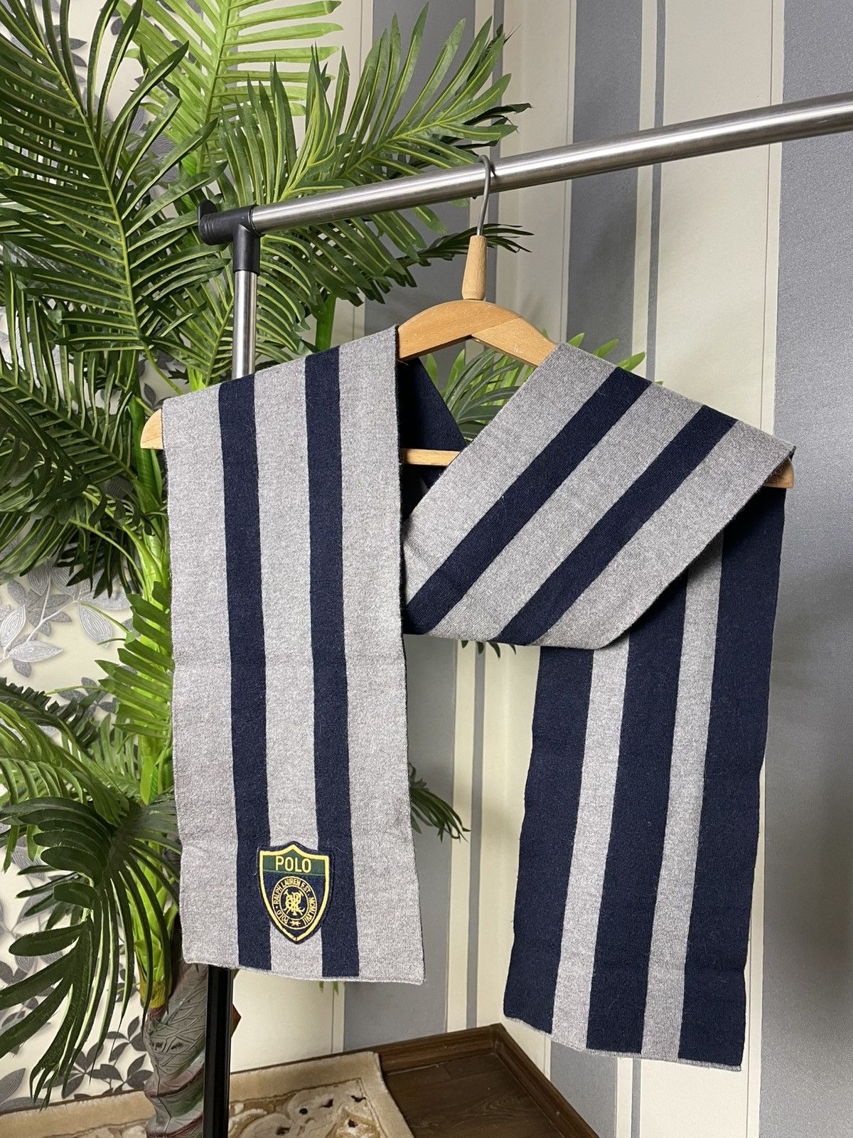 Polo Ralph Lauren Vintage Polo Ralph Lauren Patch Logo Scarf Size ONE SIZE - 1 Thumbnail
