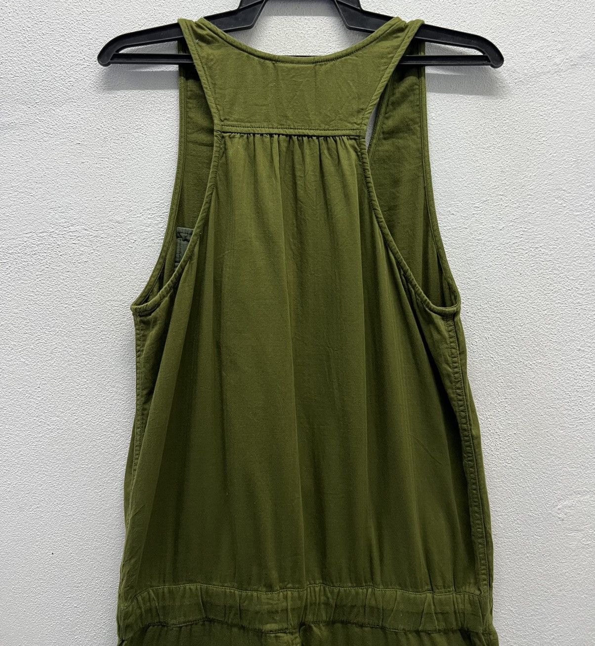 Japanese Brand × Vintage Vintage Y2K X-girl Olive Green Utility Jumpsuit - Size 2 Size US 34 / EU 50 - 4 Thumbnail