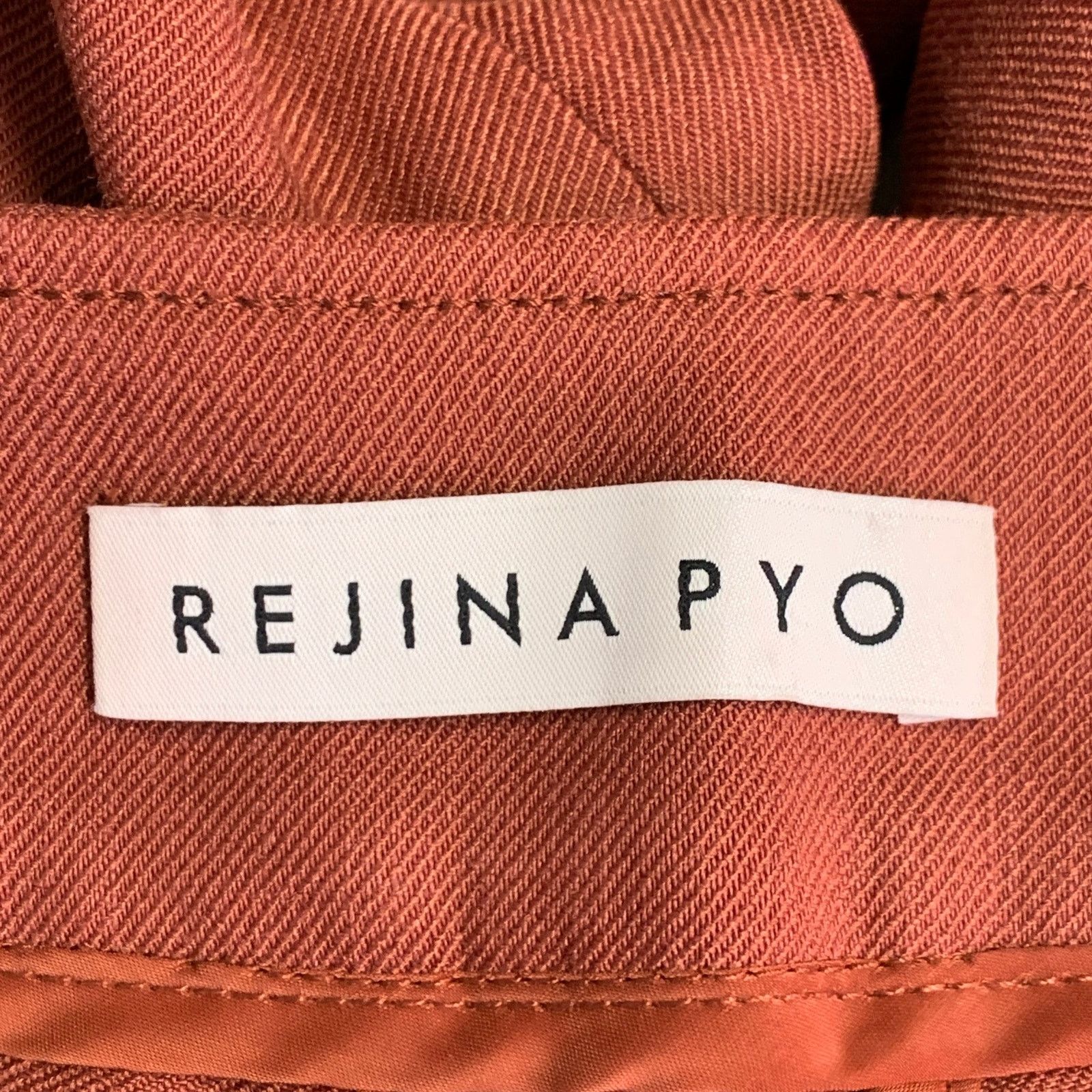 Rejina Pyo Size 6 Brown Brick Linen Blend One Pocket Dress Pants Size 28" / US 6 / IT 42 - 5 Thumbnail